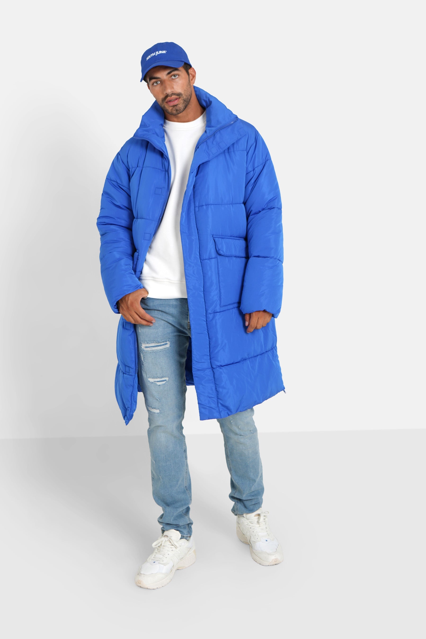 Sixth June - Doudoune longue oversize Bleu