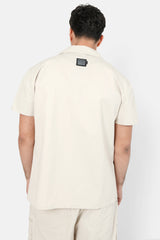 Chemise utilitaire manches courtes Beige