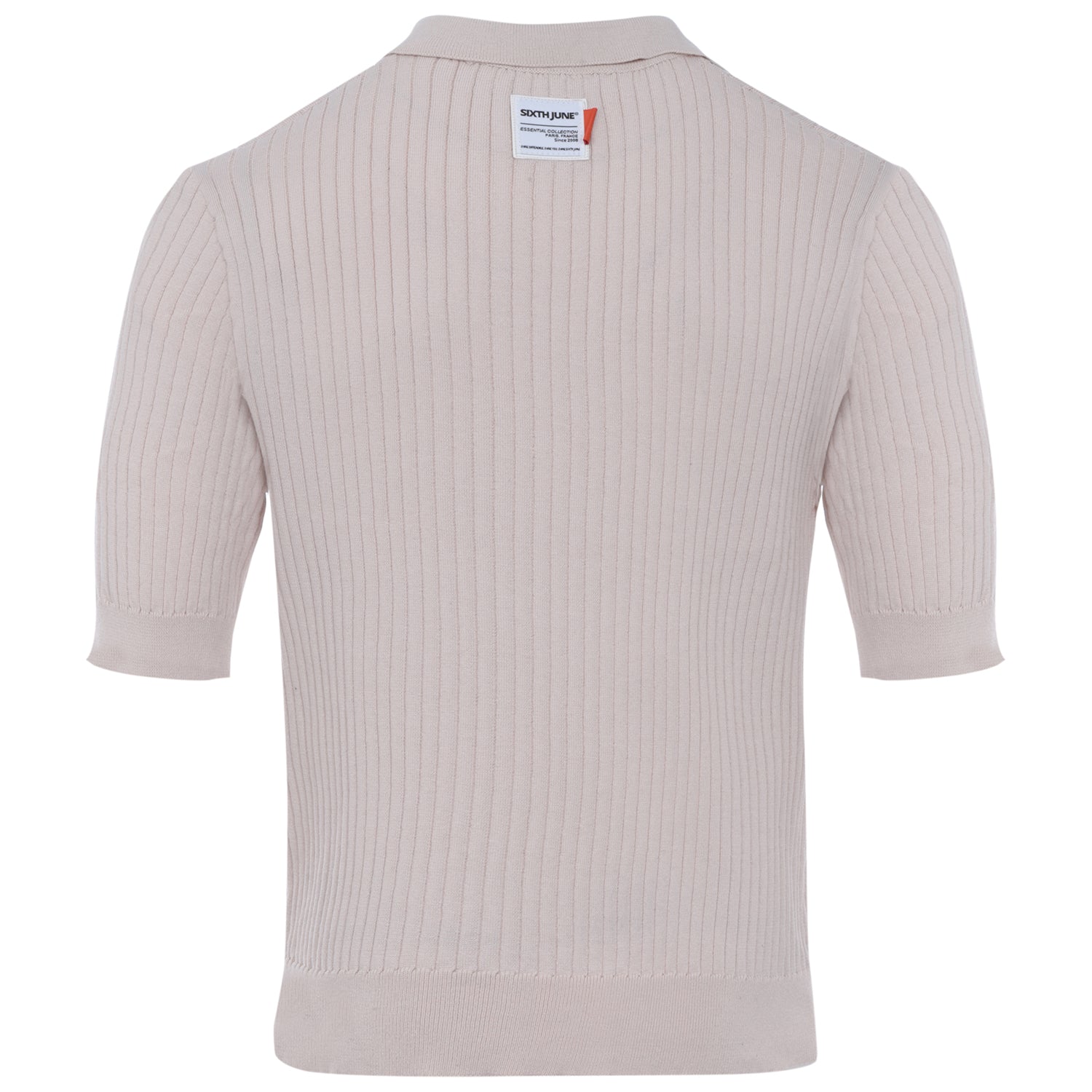 Sixth June - Polo côtelé manches courtes Beige