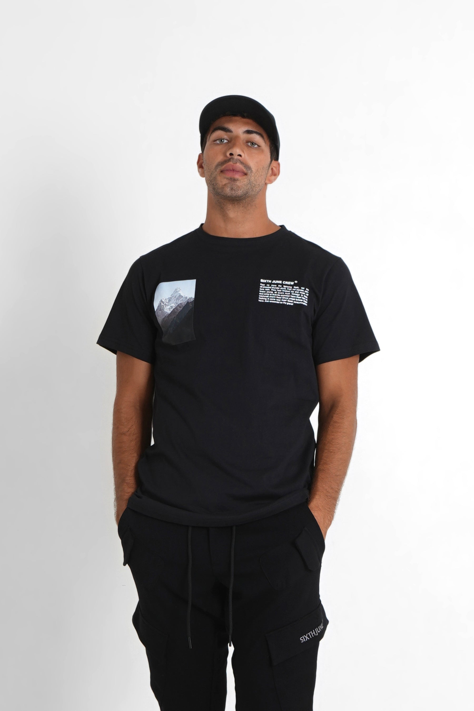 Sixth June - T-shirt moodboard Noir