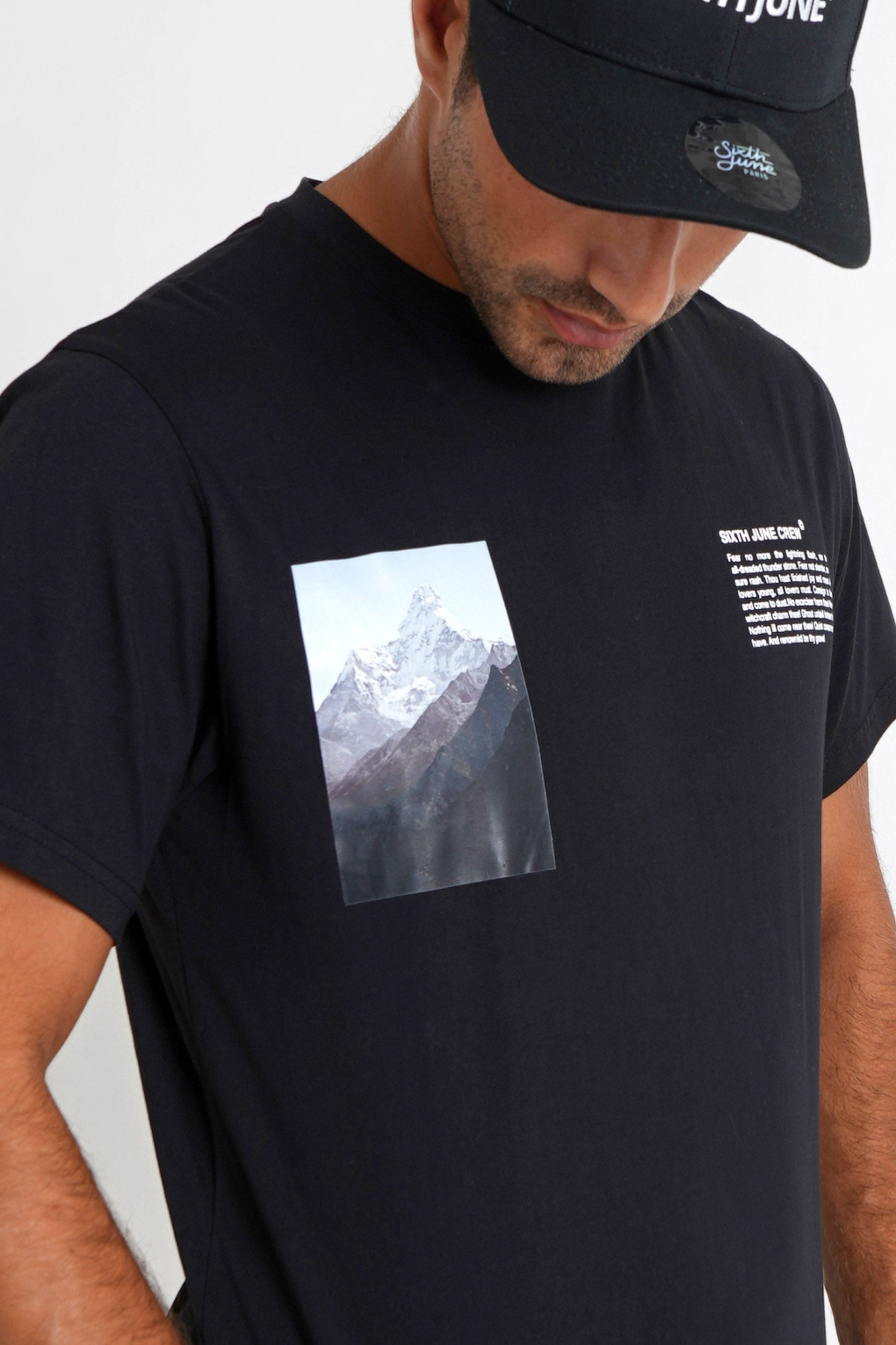 Sixth June - T-shirt moodboard Noir