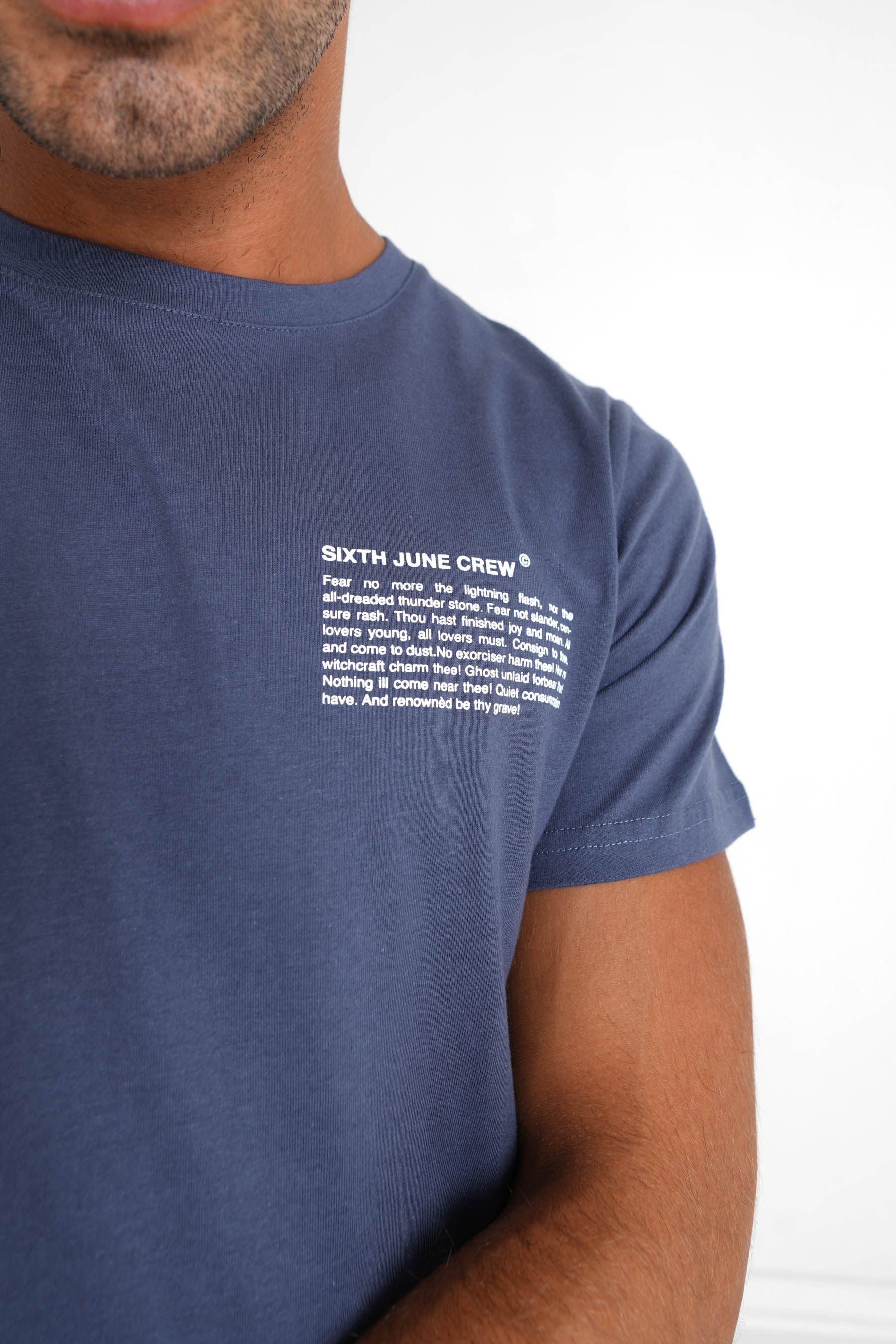 Sixth June - T-shirt moodboard Bleu foncé