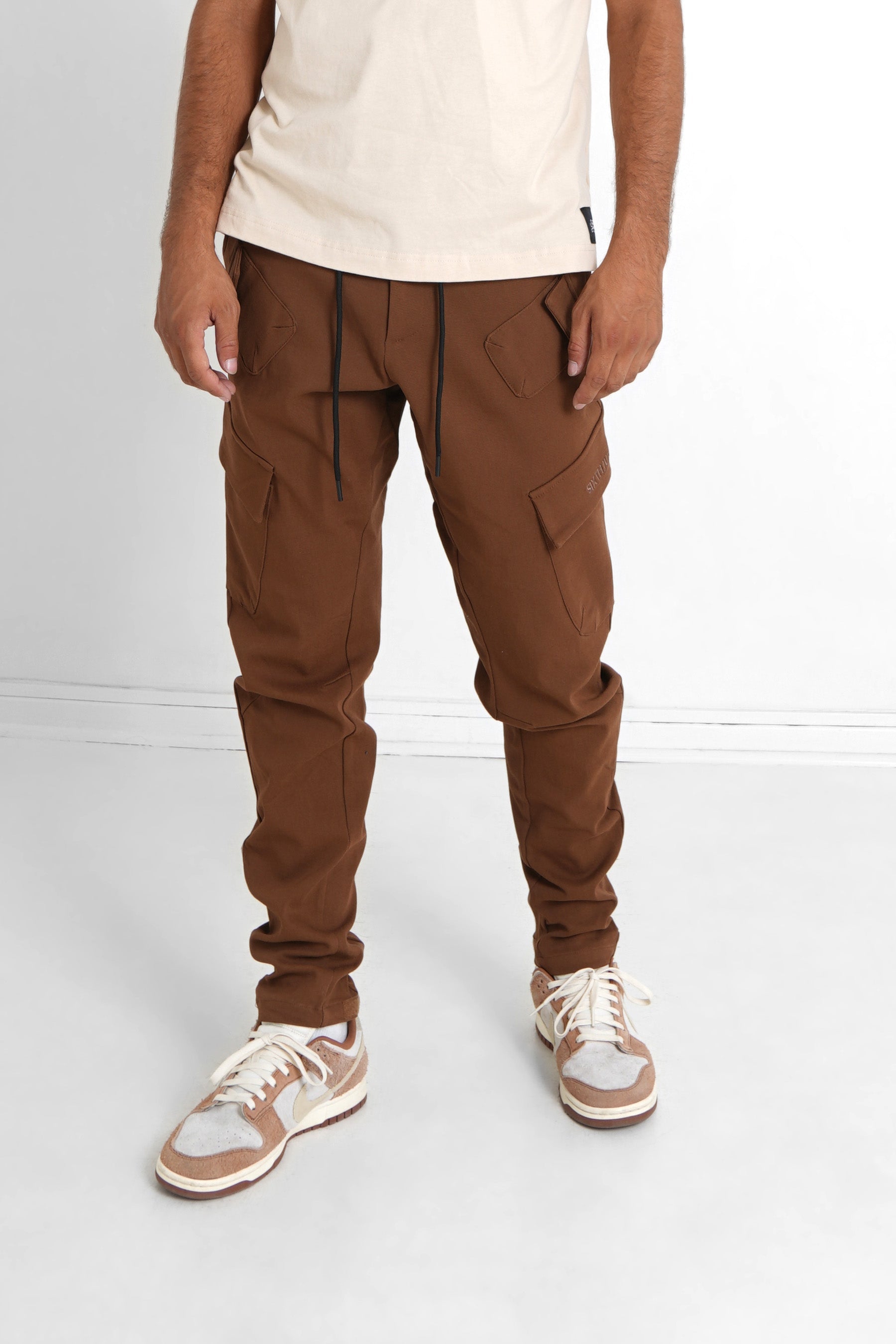 Sixth June - Pantalon cargo poches avant Marron foncé