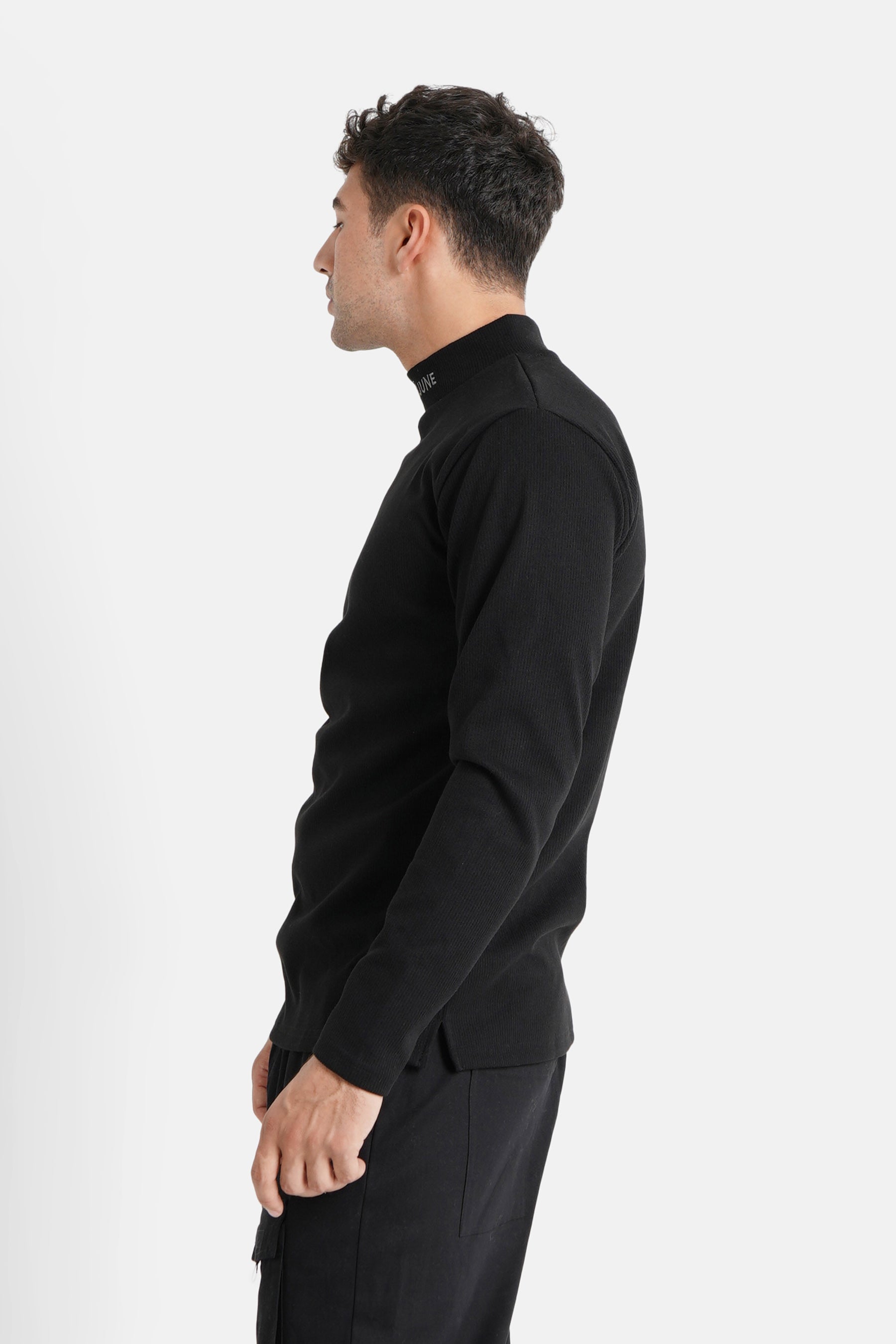 Sixth June - Pull maille logo brodé Noir