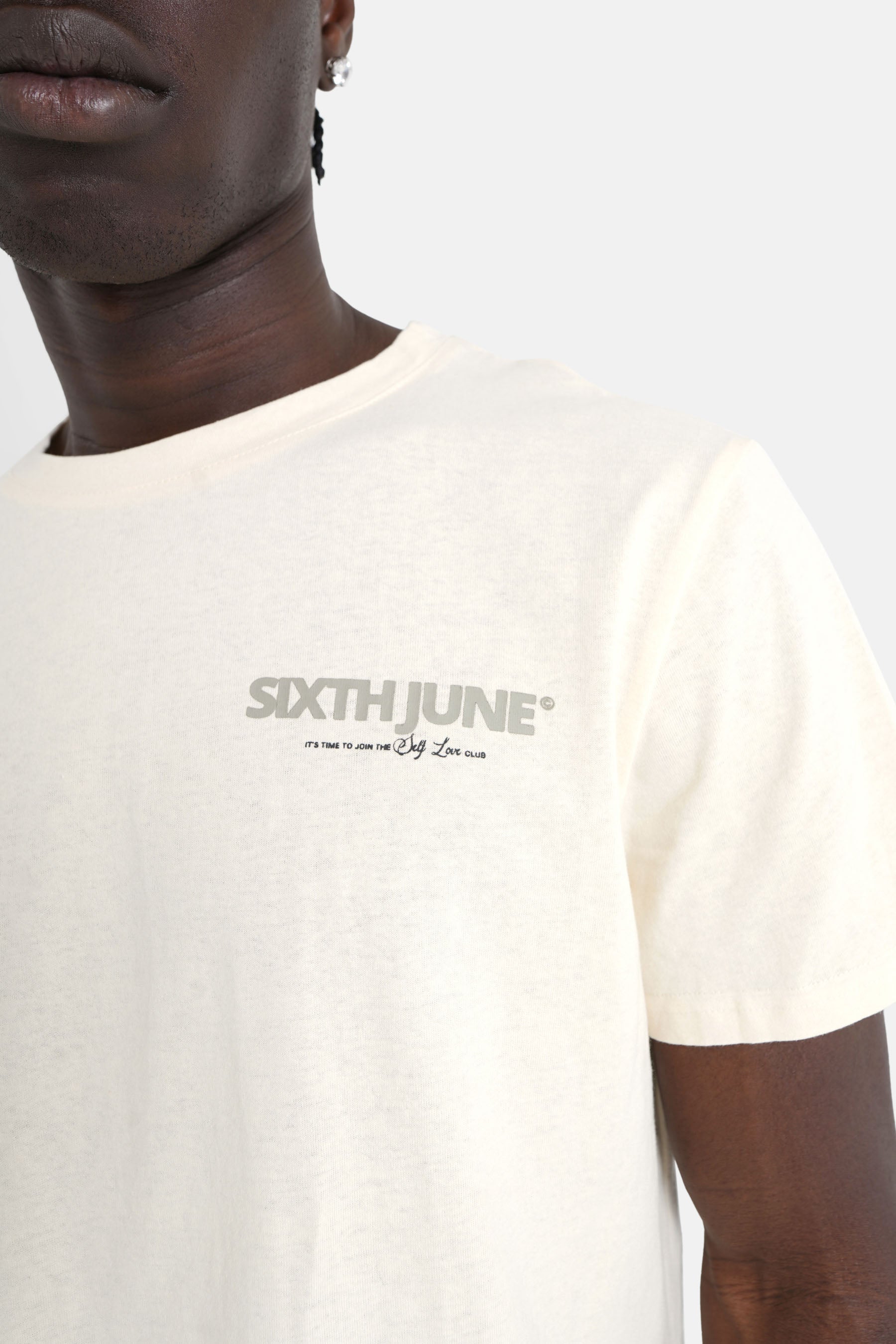 Sixth June - T-shirt self love club Beige clair
