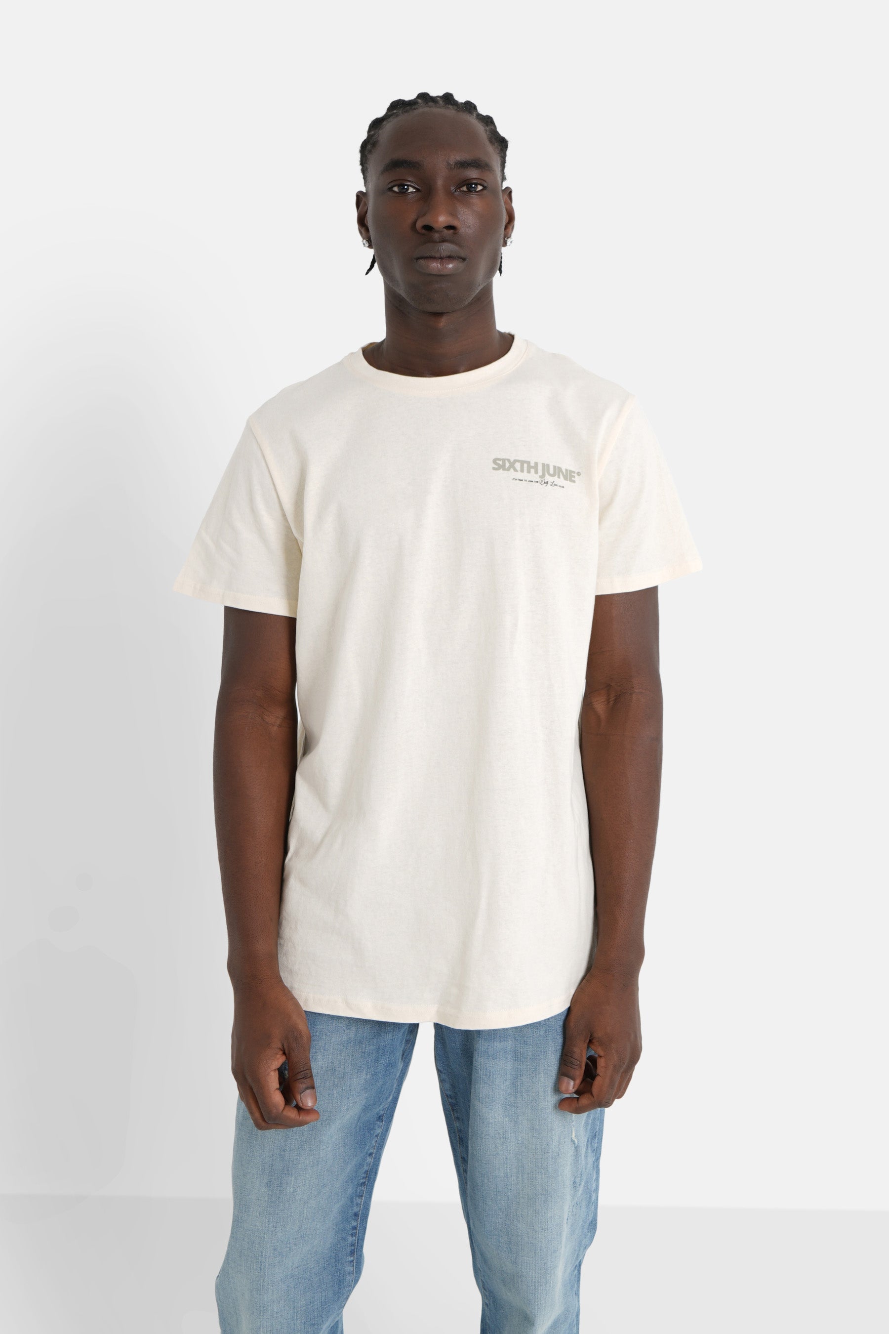 Sixth June - T-shirt self love club Beige clair