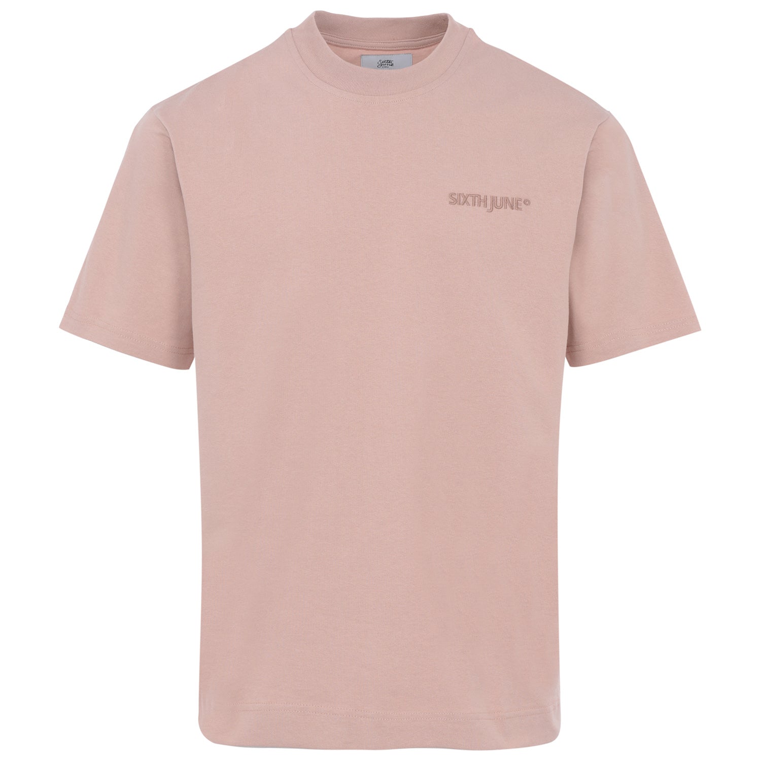 Sixth June - T-shirt logo brodé Beige