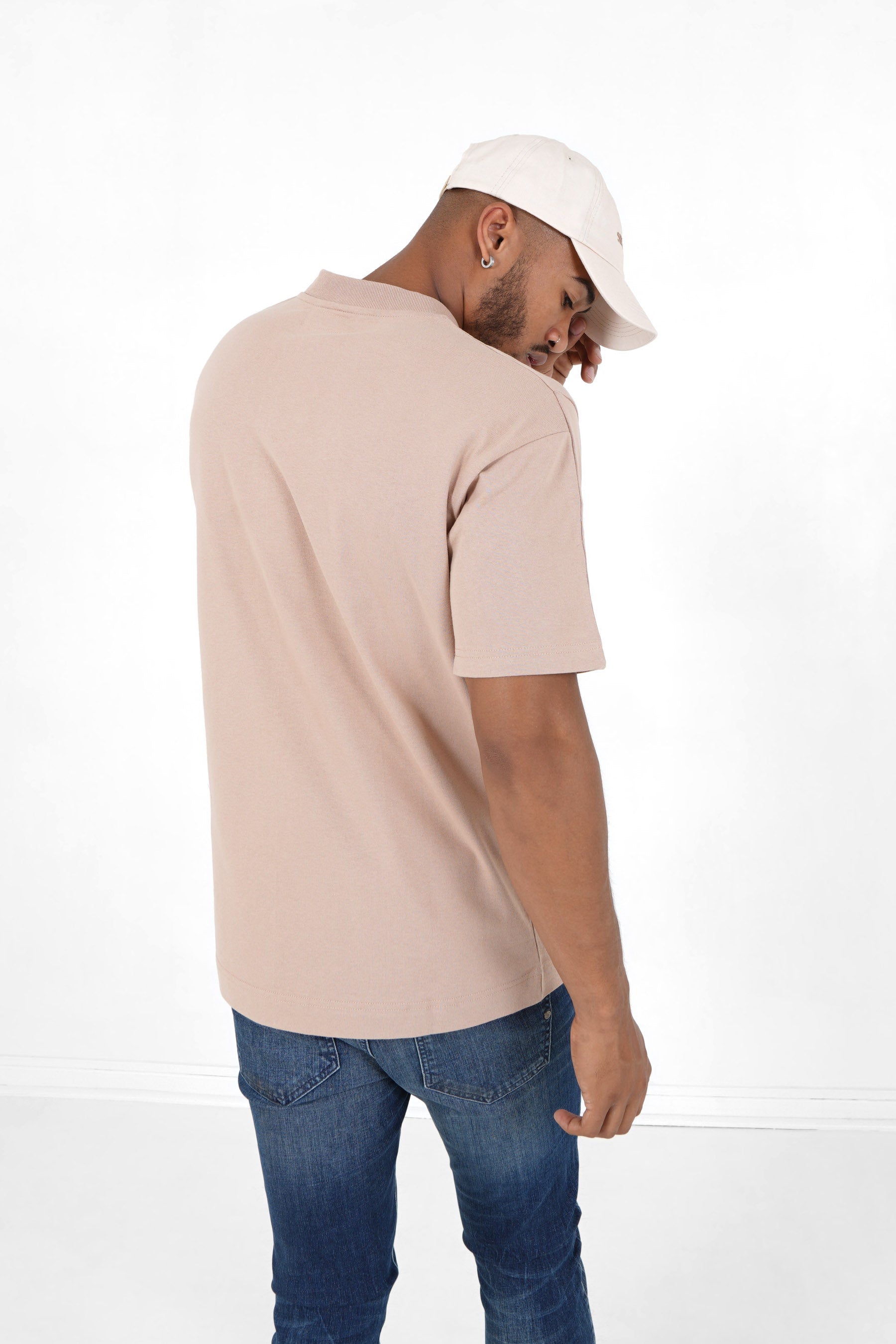 Sixth June - T-shirt logo brodé Beige