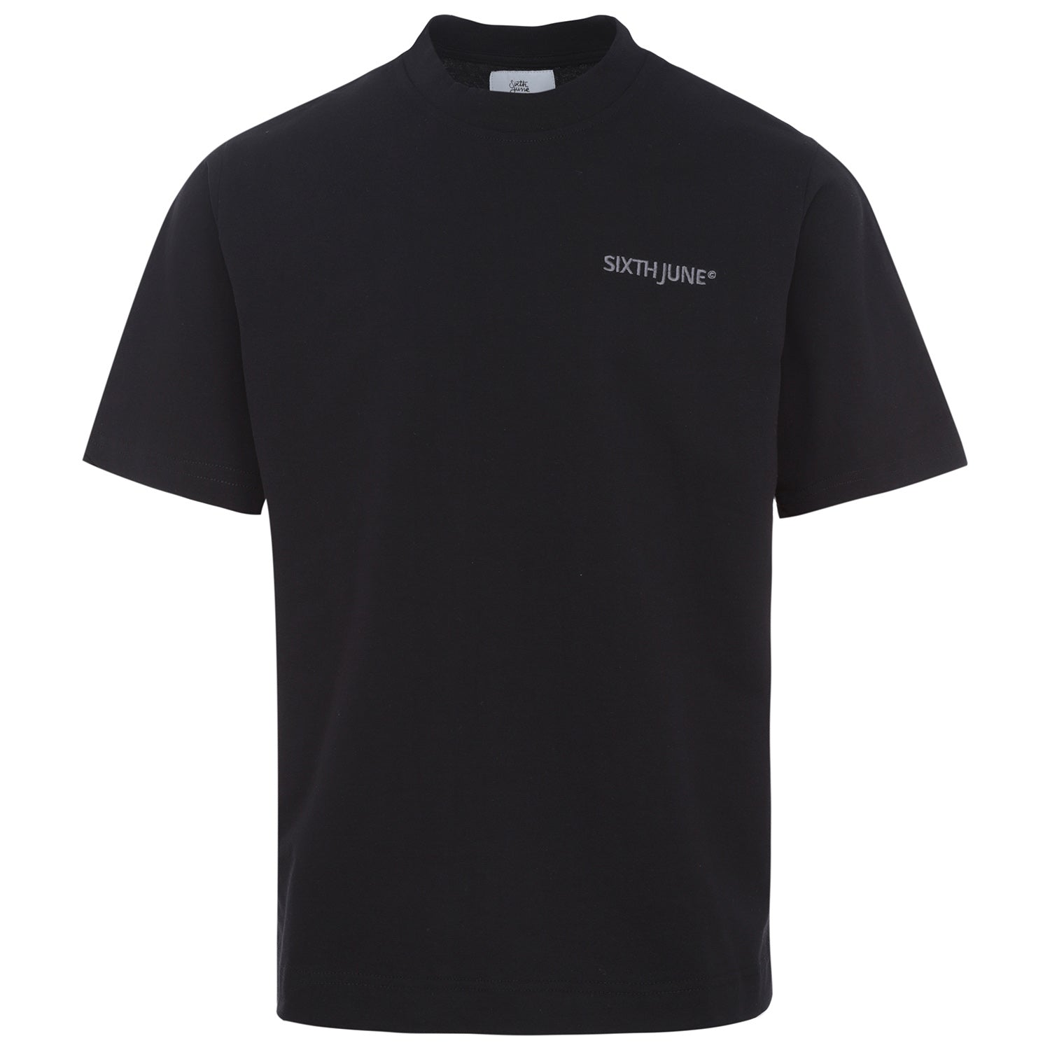 Sixth June - T-shirt logo brodé Noir