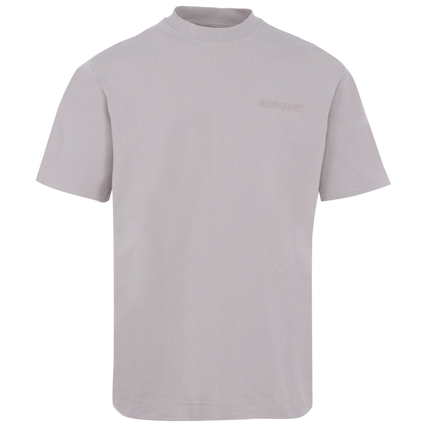 Embroidered logo t-shirt dark Beige