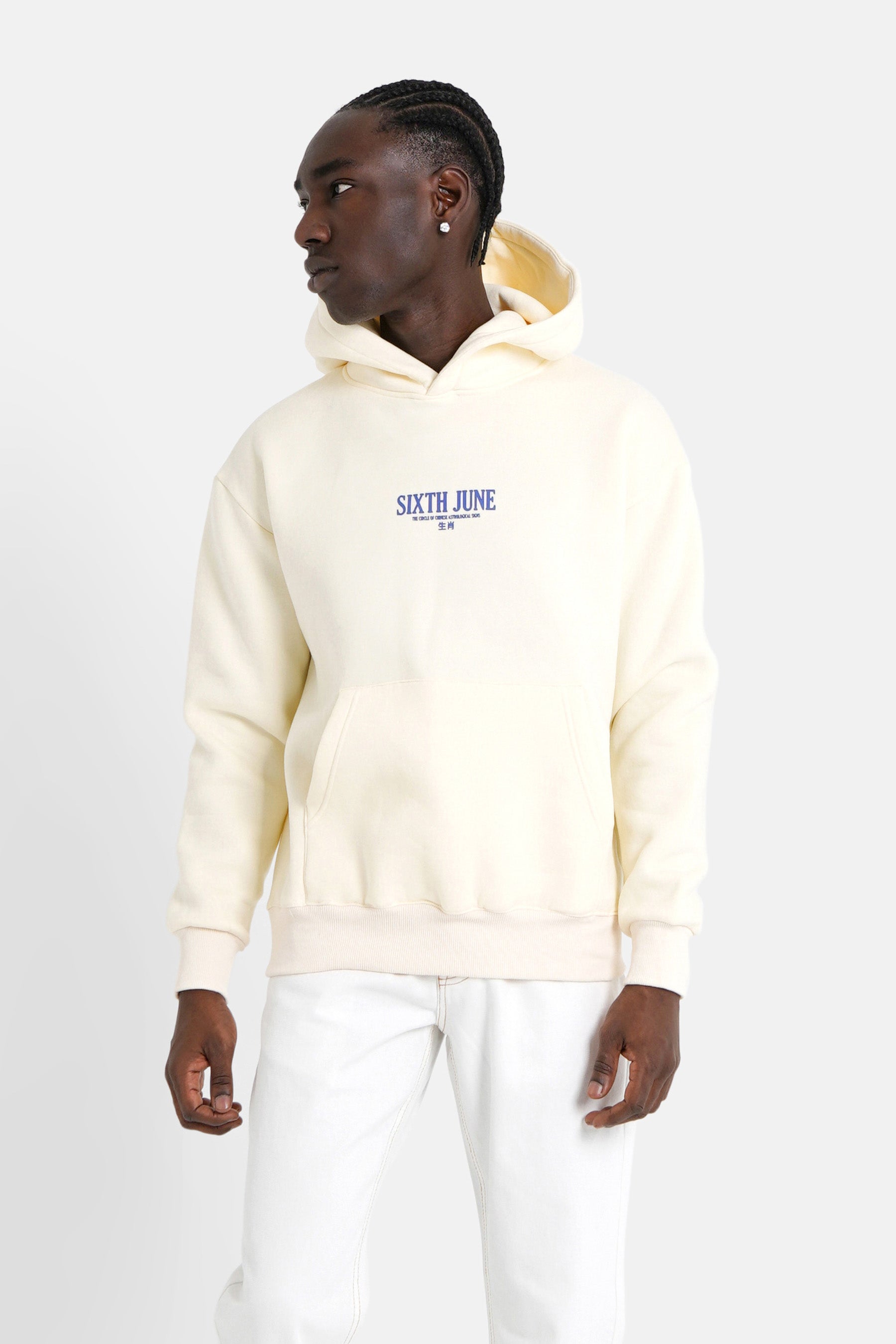 Sixth June - Sweat capuche signes zodiaque Jaune clair