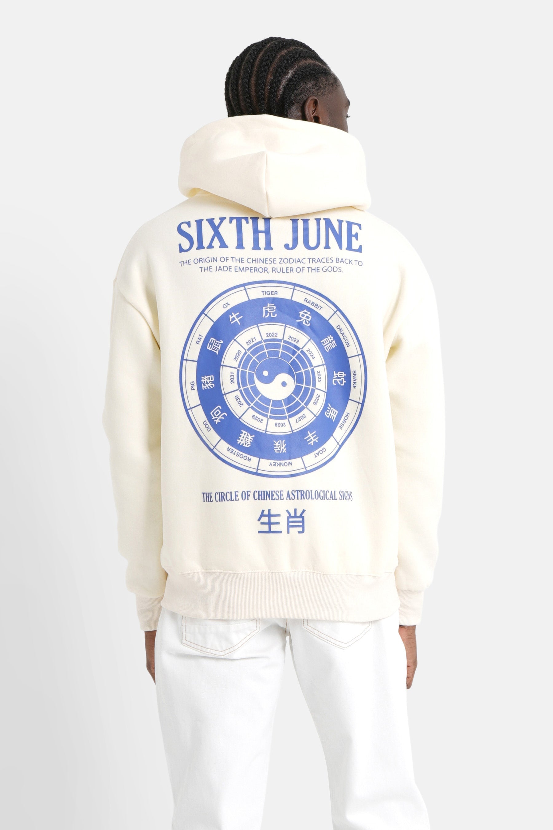Sixth June - Sweat capuche signes zodiaque Jaune clair