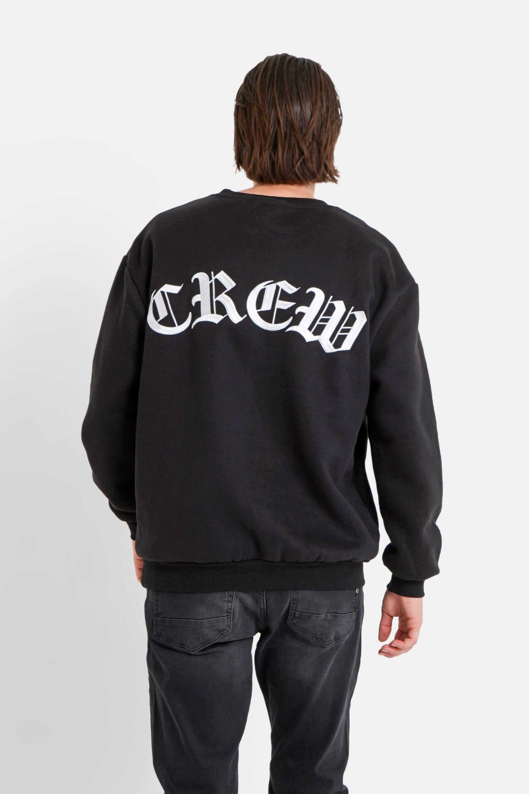 Sixth June - Sweat broderies crew Noir