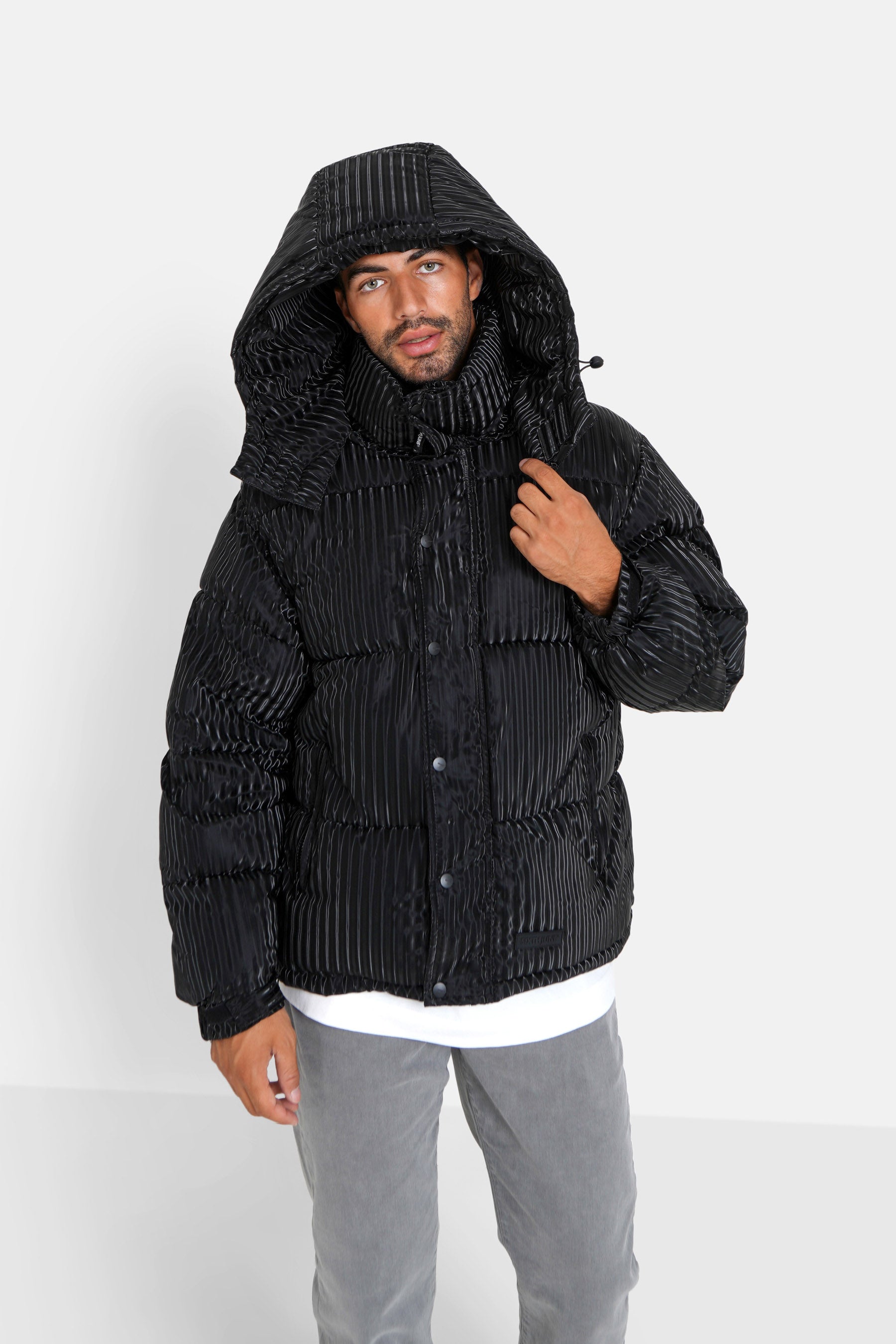 Sixth June - Doudoune effet brillant Noir