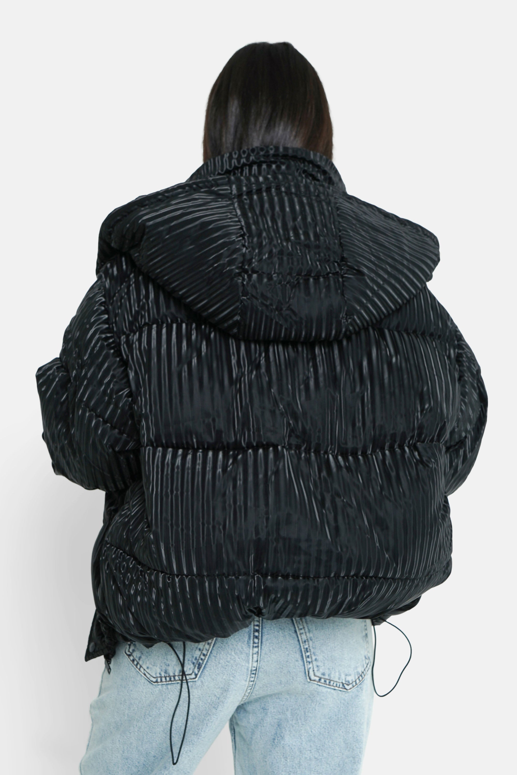 Sixth June - Doudoune effet brillant Noir