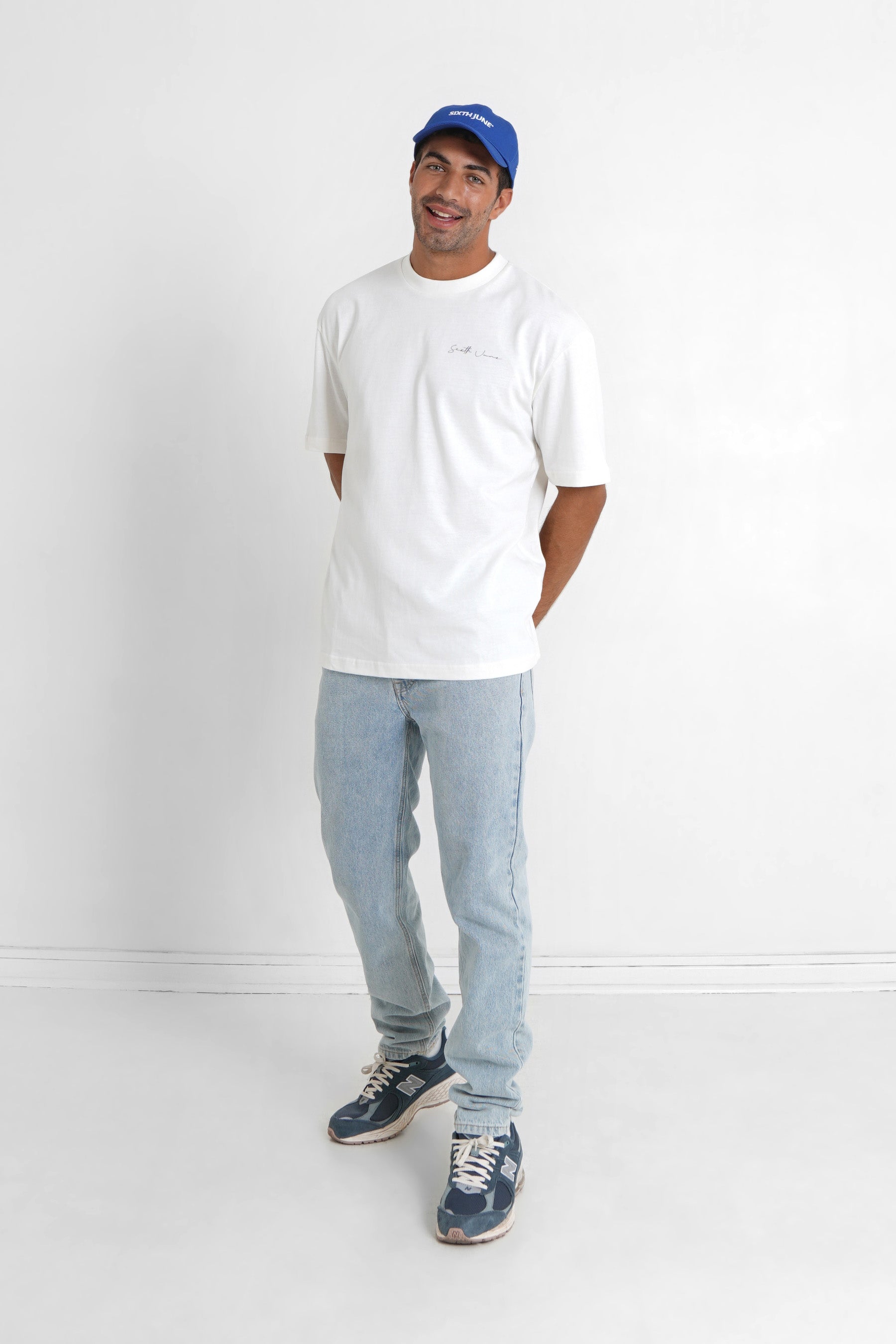 Sixth June - T-shirt signature arrière Blanc cassé