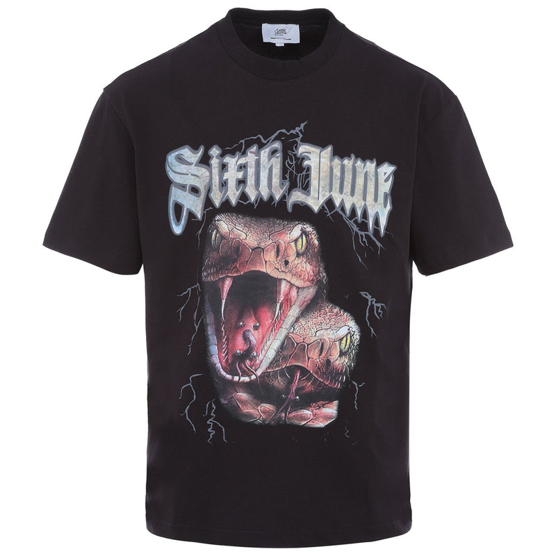 Sixth June - T-shirt vintage serpent Noir