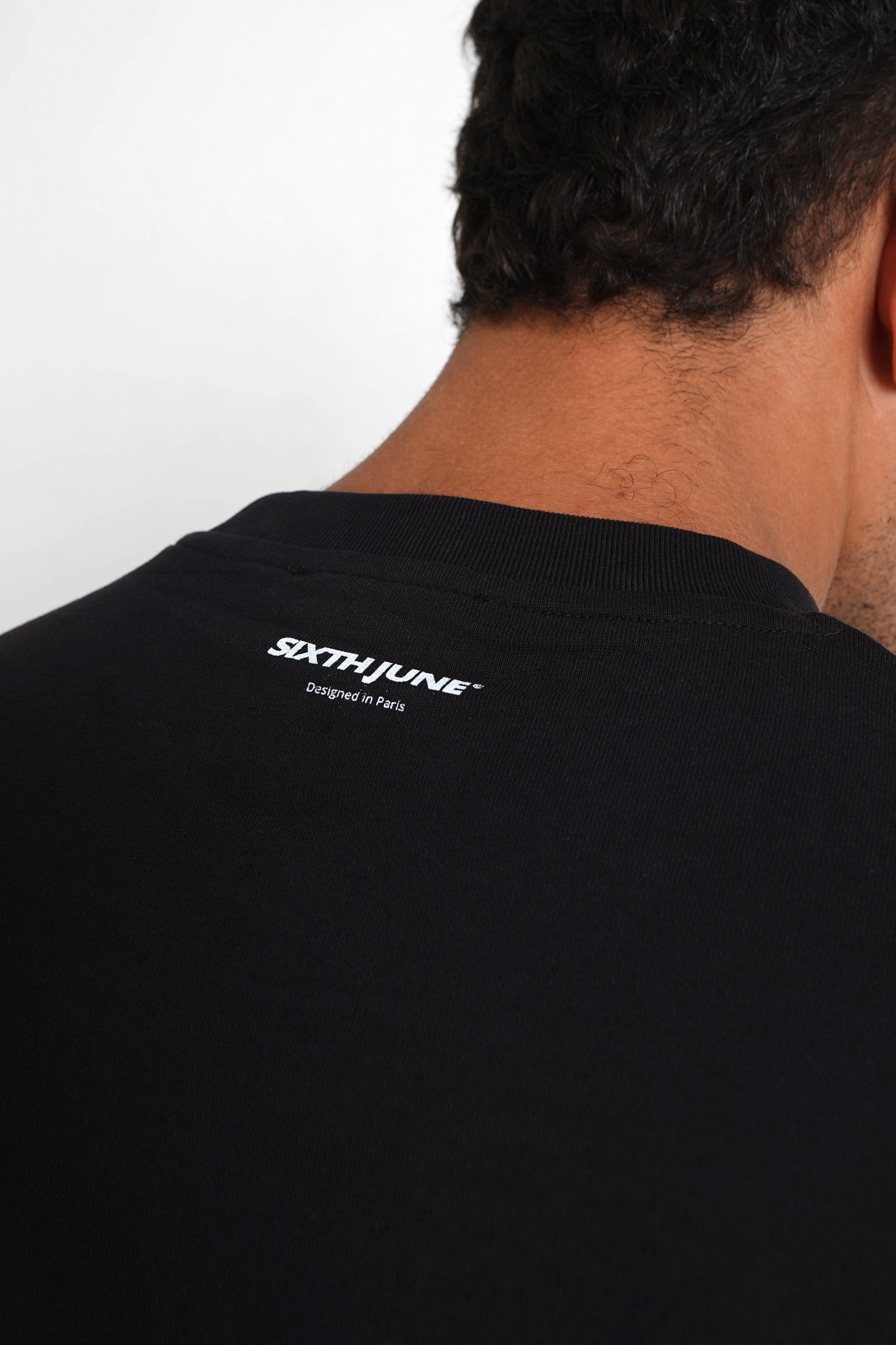 T-shirt vintage squelette Noir