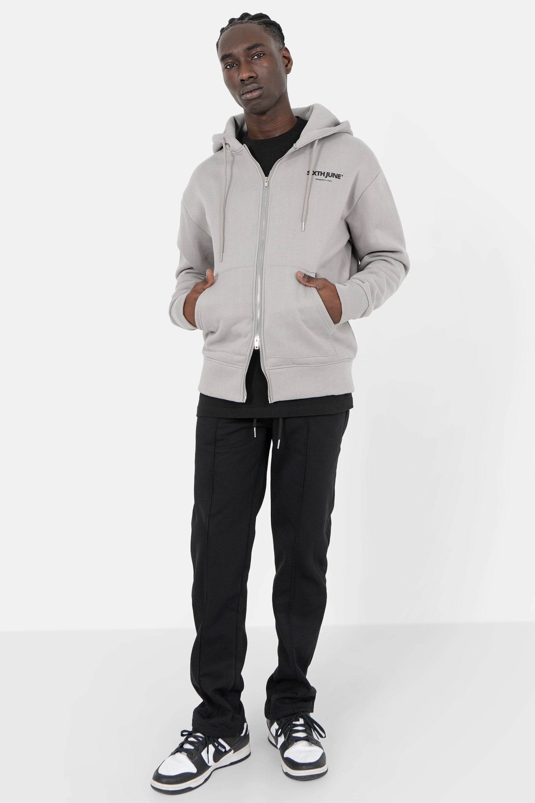 Gilet zippé Love Matters Gris