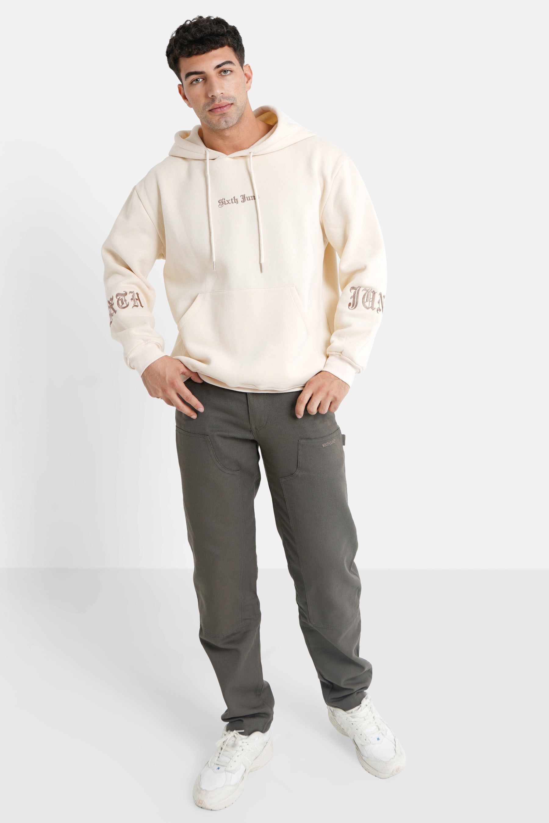 Sixth June - Pantalon carpenter poches Gris foncé