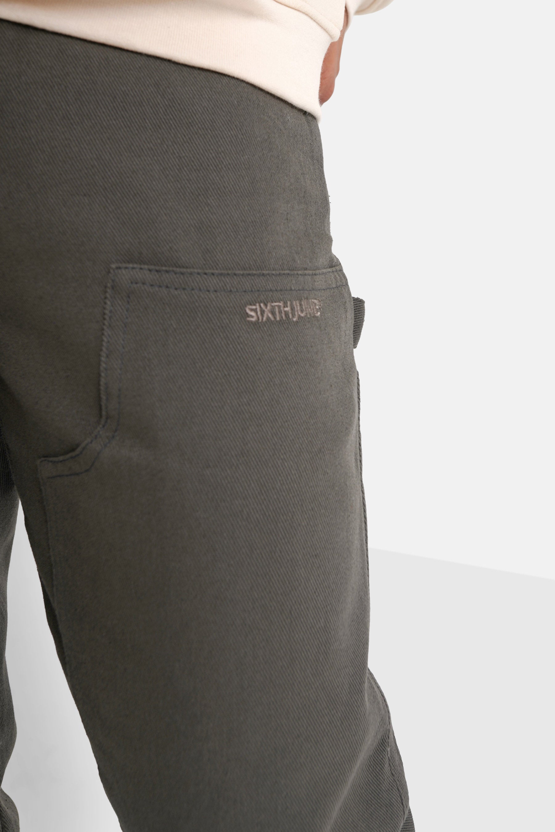 Sixth June - Pantalon carpenter poches Gris foncé
