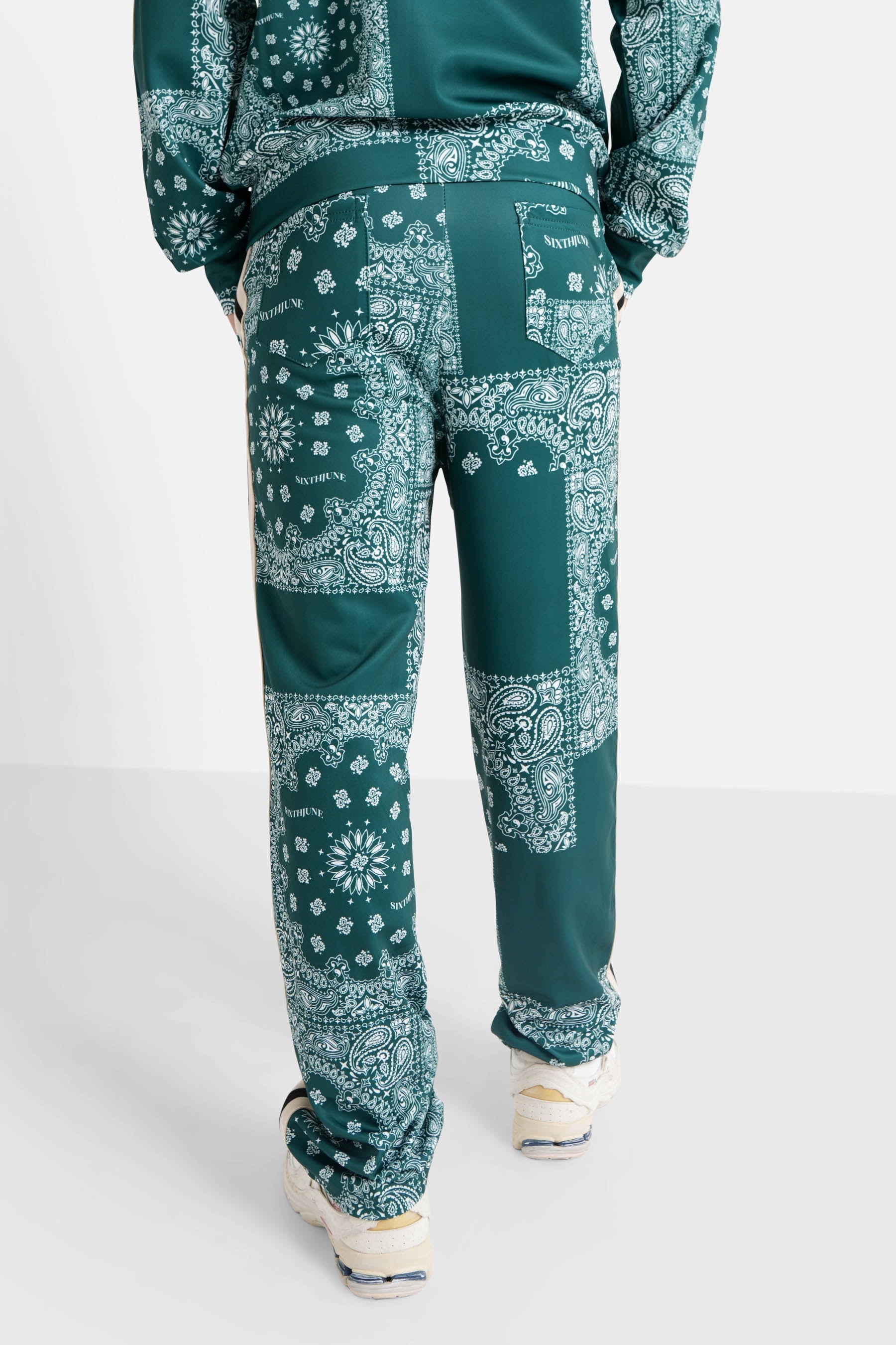 Jogging bandana patchwork Vert foncé