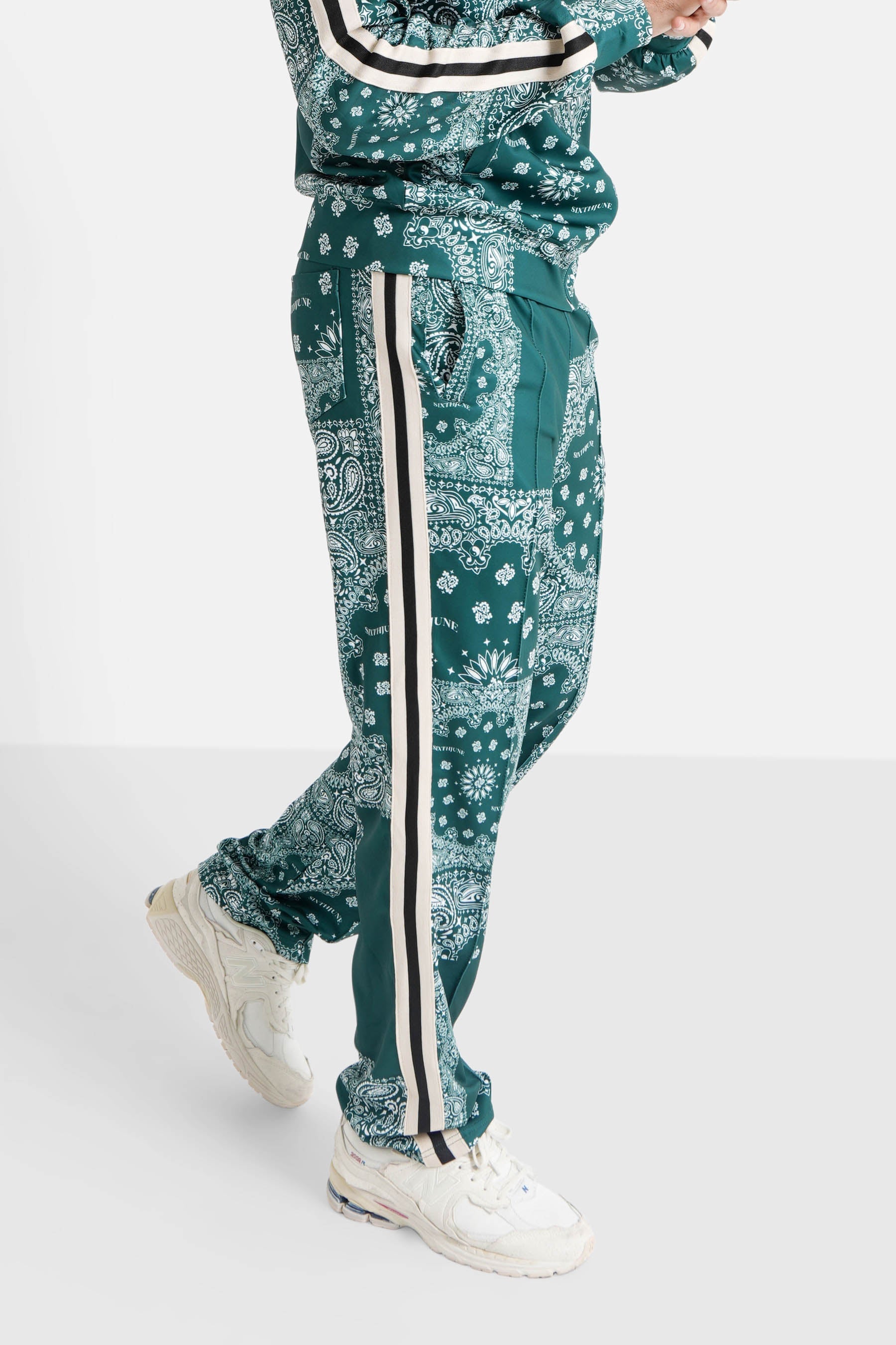 Jogging bandana patchwork Vert foncé