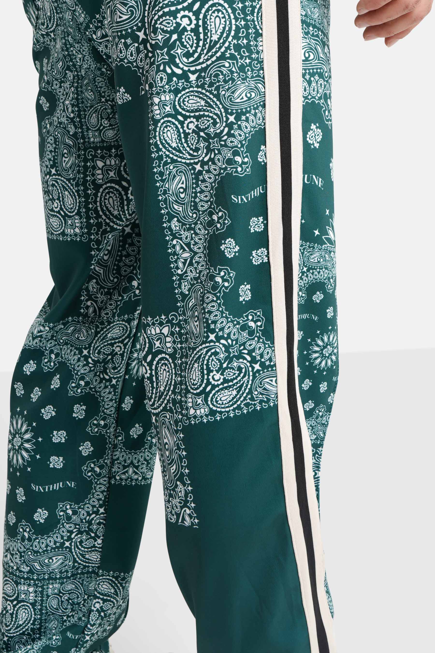 Jogging bandana patchwork Vert foncé