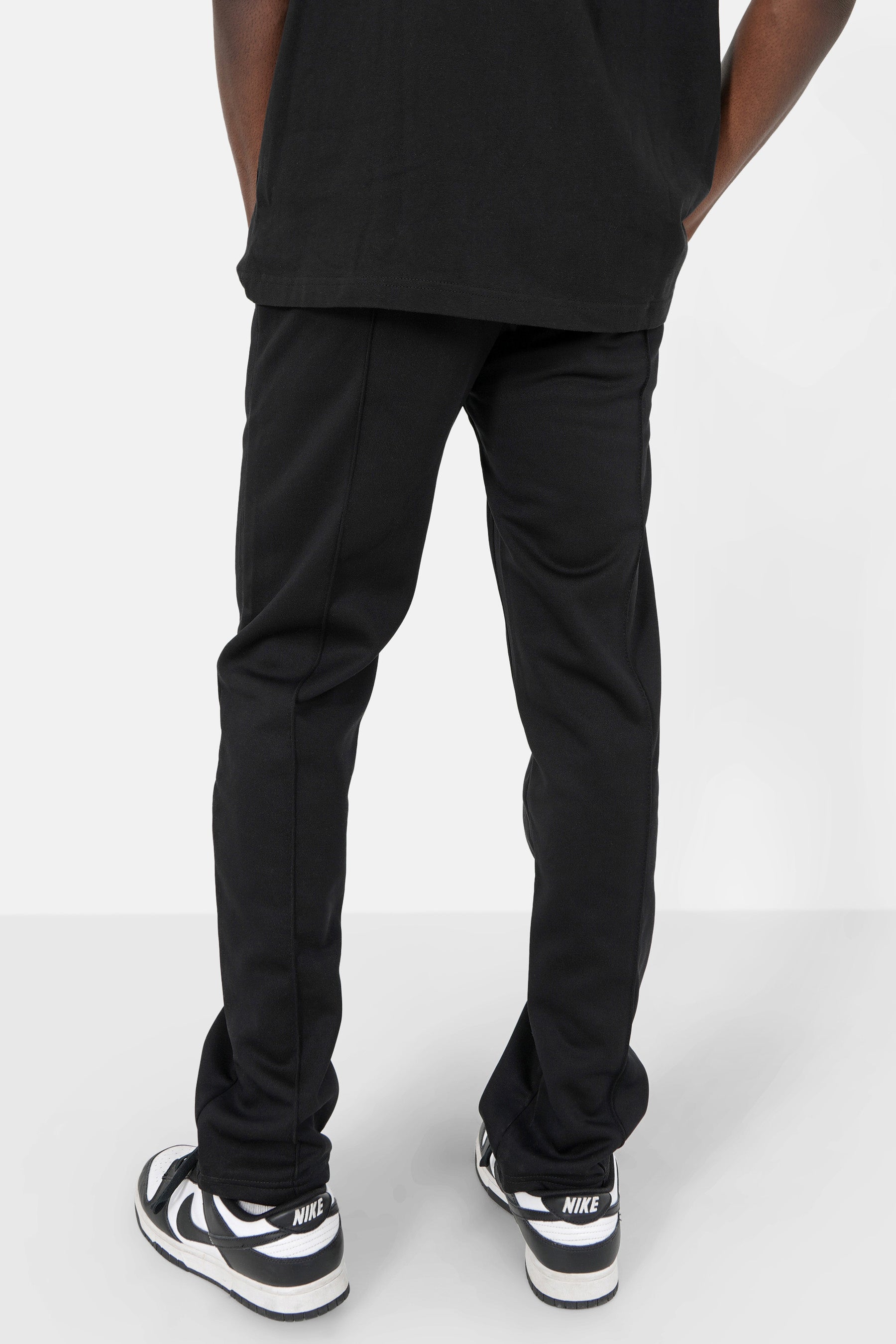 Jogging molletonné surpiqûres Noir