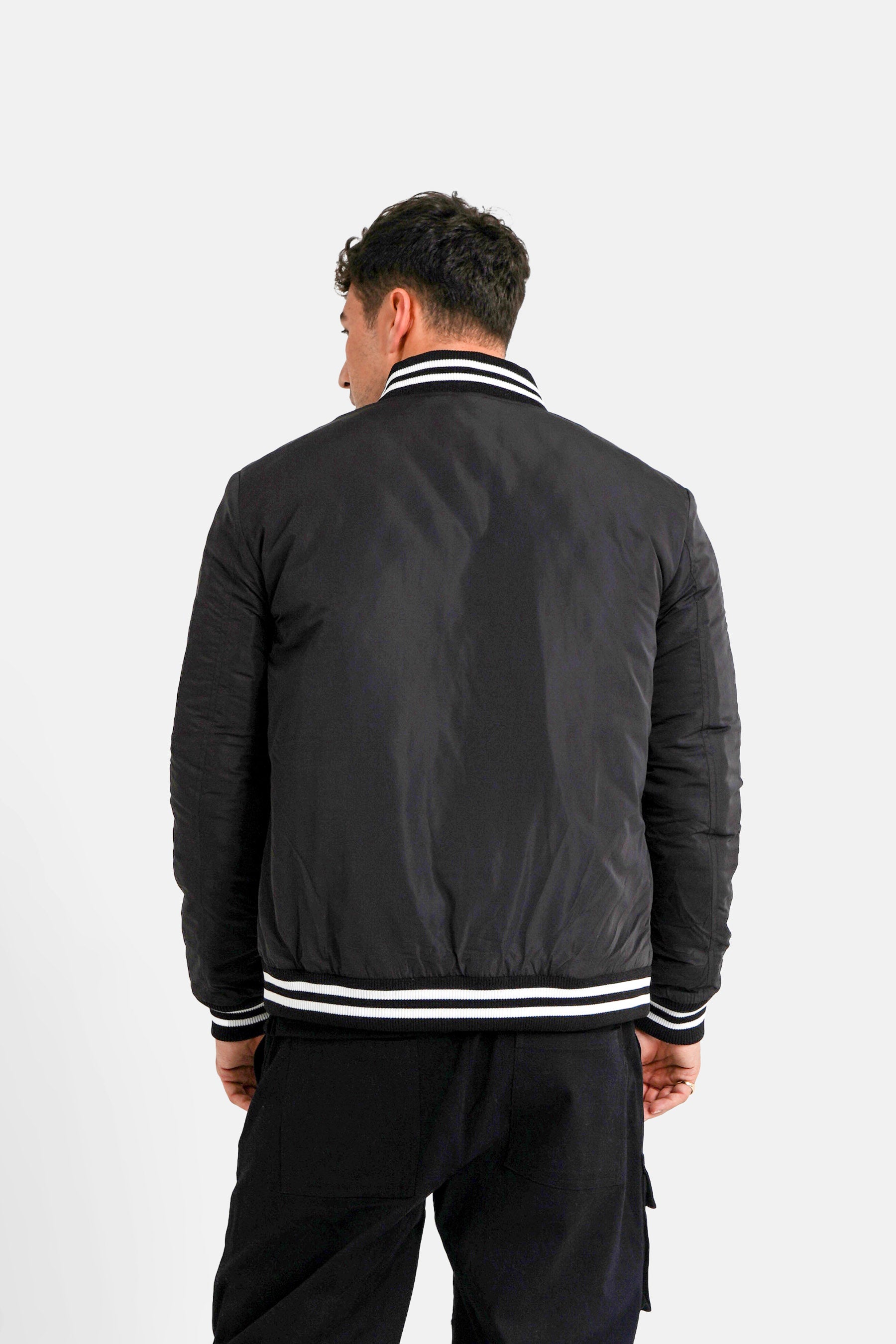 Veste universitaire logo brodé Noir