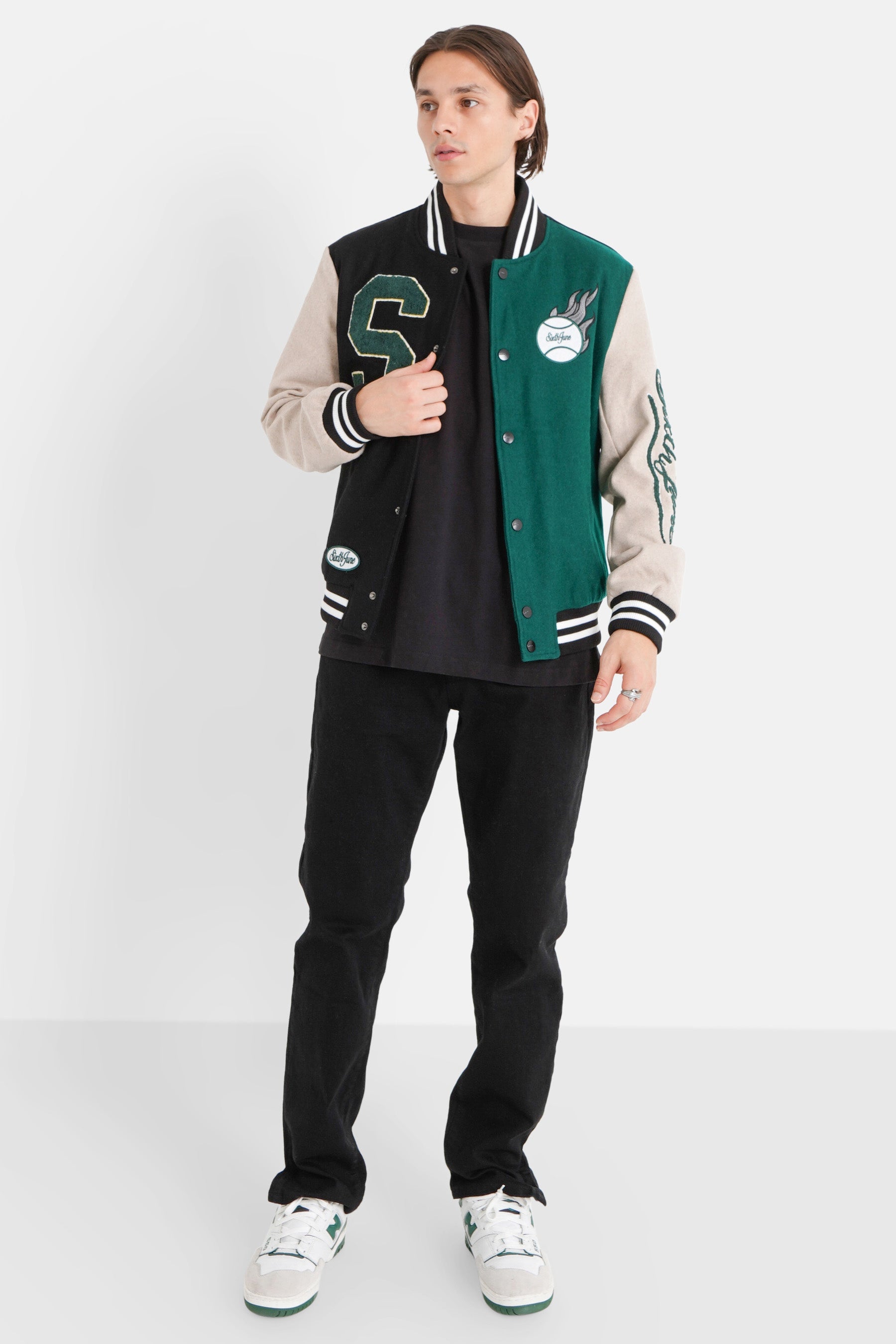 Sixth June - Jean regular uni fentes Noir