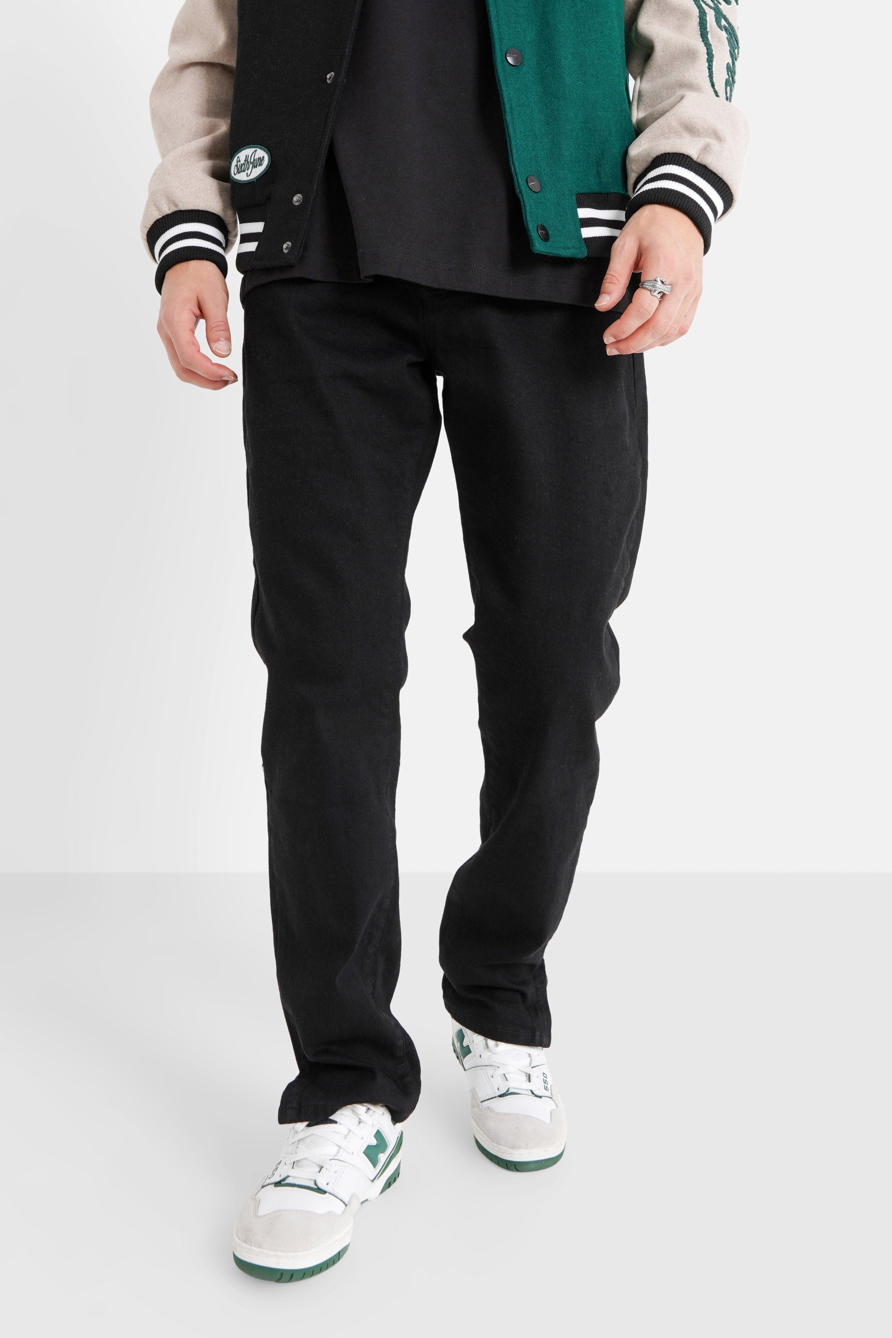 Sixth June - Jean regular uni fentes Noir