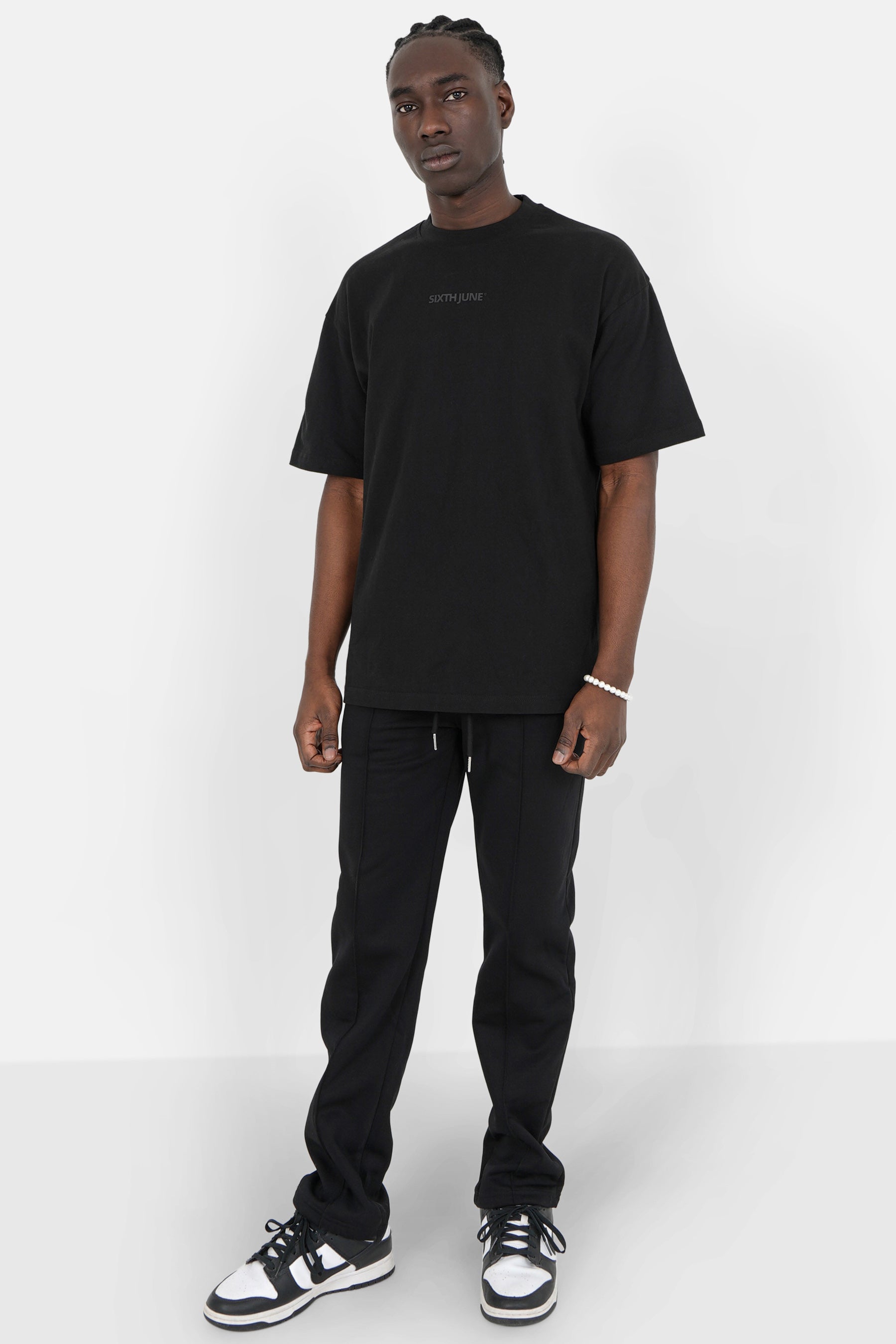 Embossed logo t-shirt Black