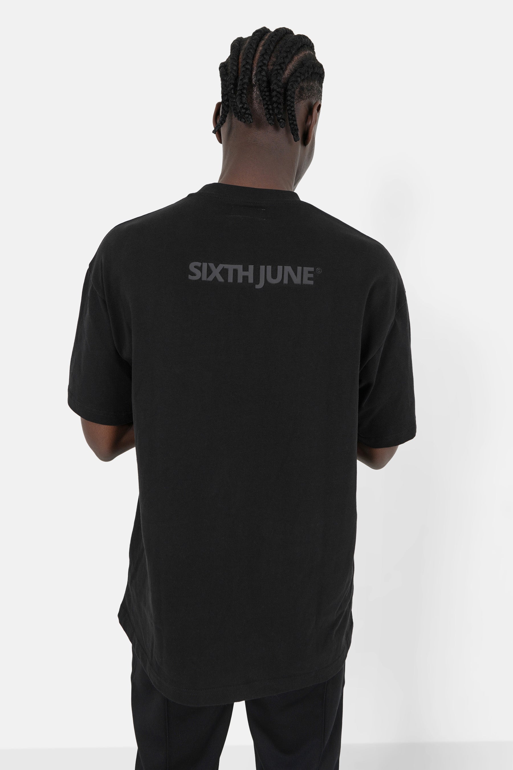 Embossed logo t-shirt Black
