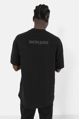 T-shirt logo gomme Noir