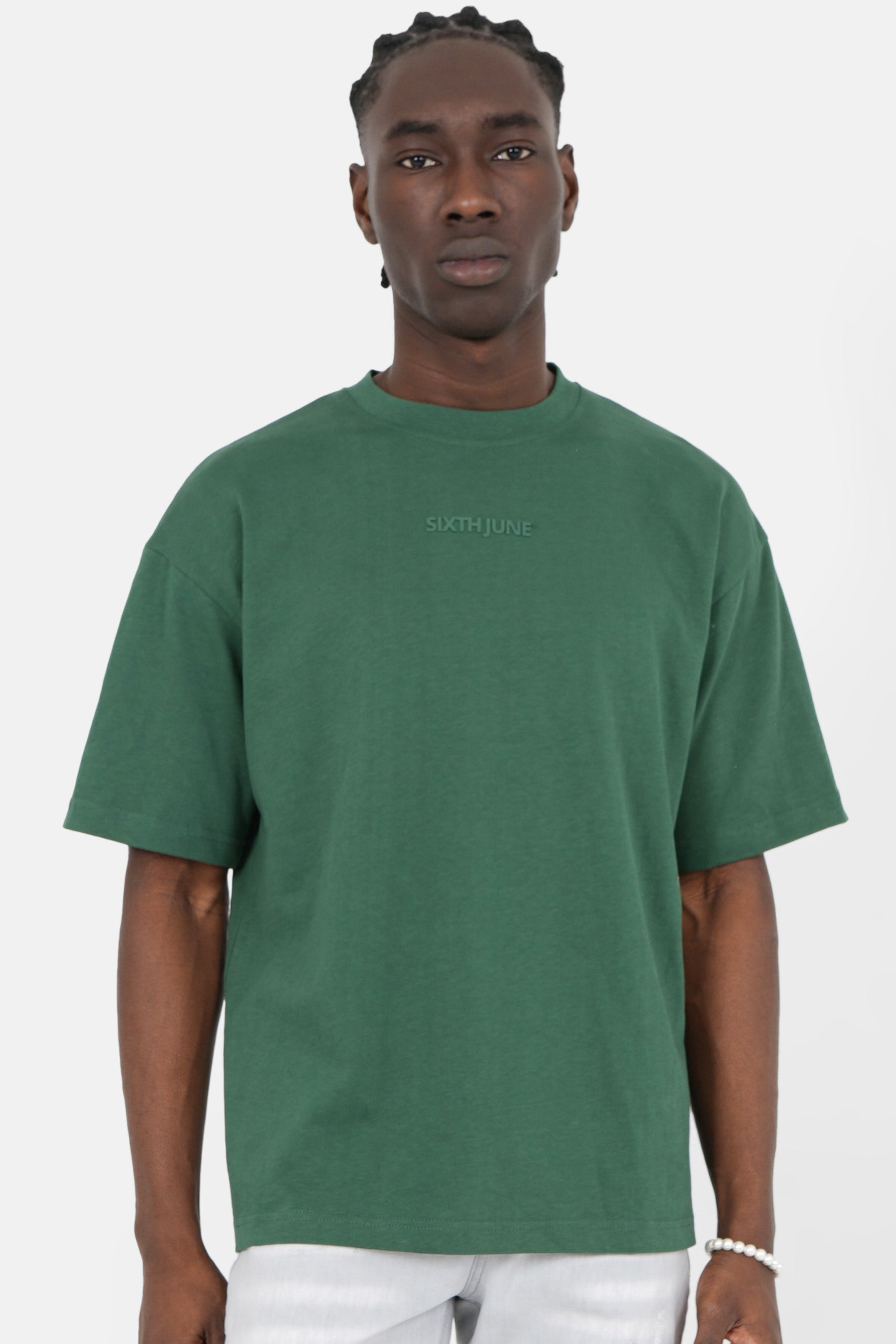 T-shirt logo gomme Vert foncé