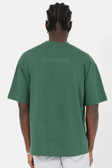T-shirt logo gomme Vert foncé