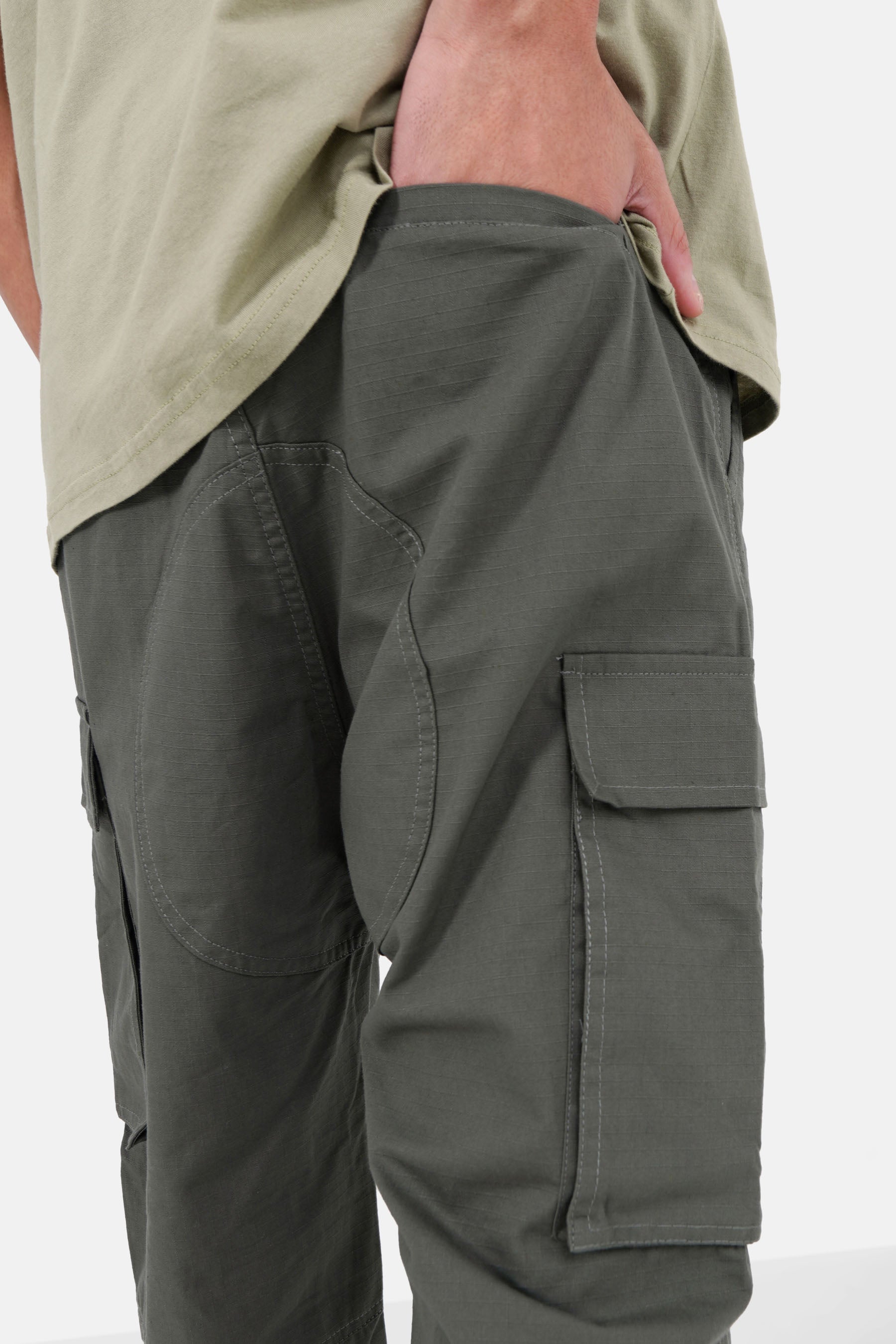 Sixth June - Pantalon cargo résistant Vert Kaki