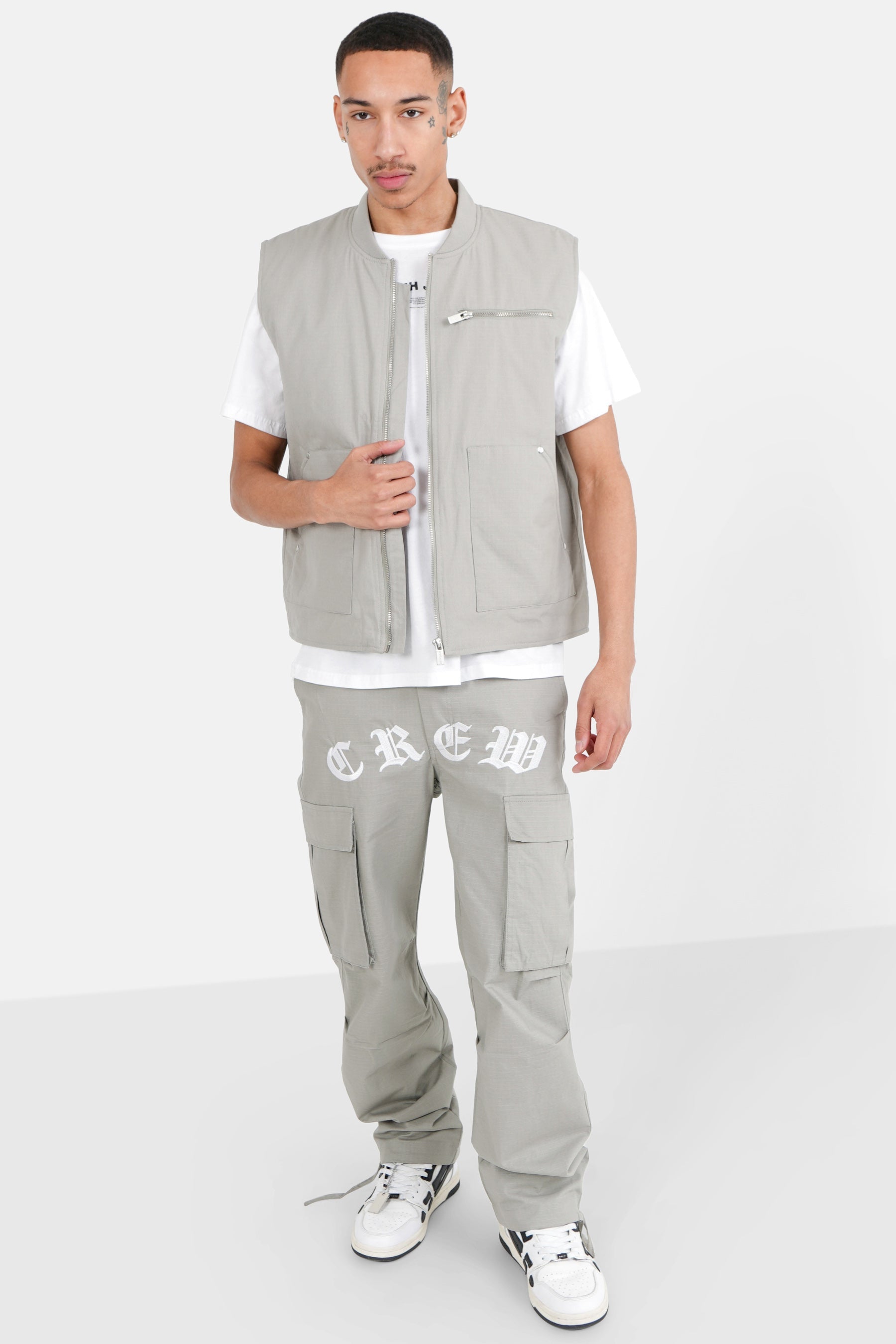 Pantalon crew résistant Gris clair