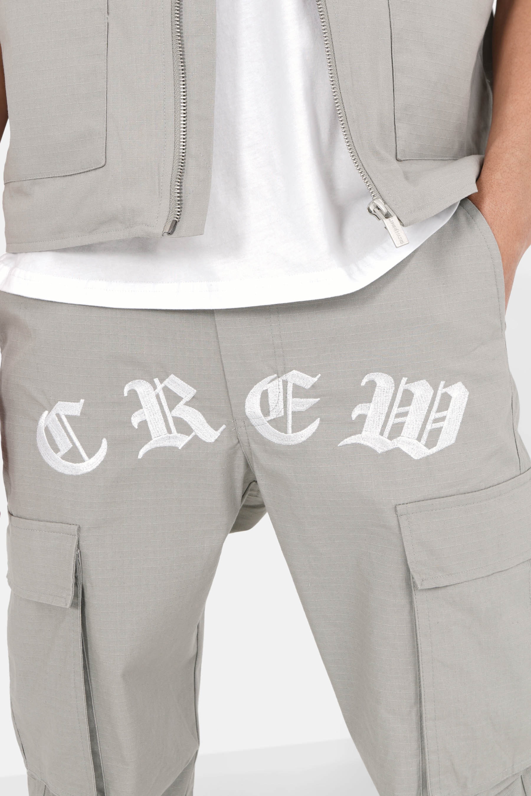 Pantalon crew résistant Gris clair