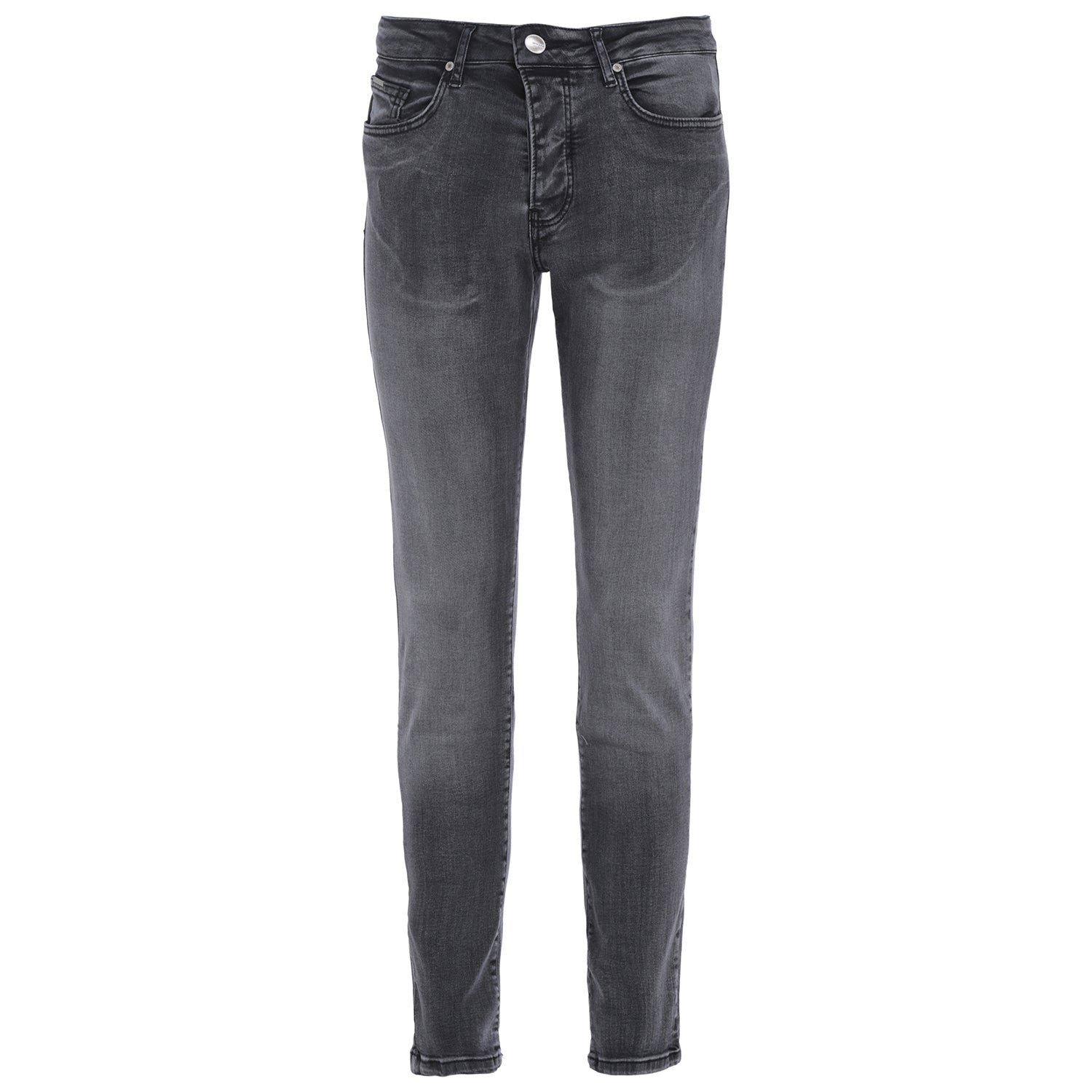 Washed slim jeans dark Grey