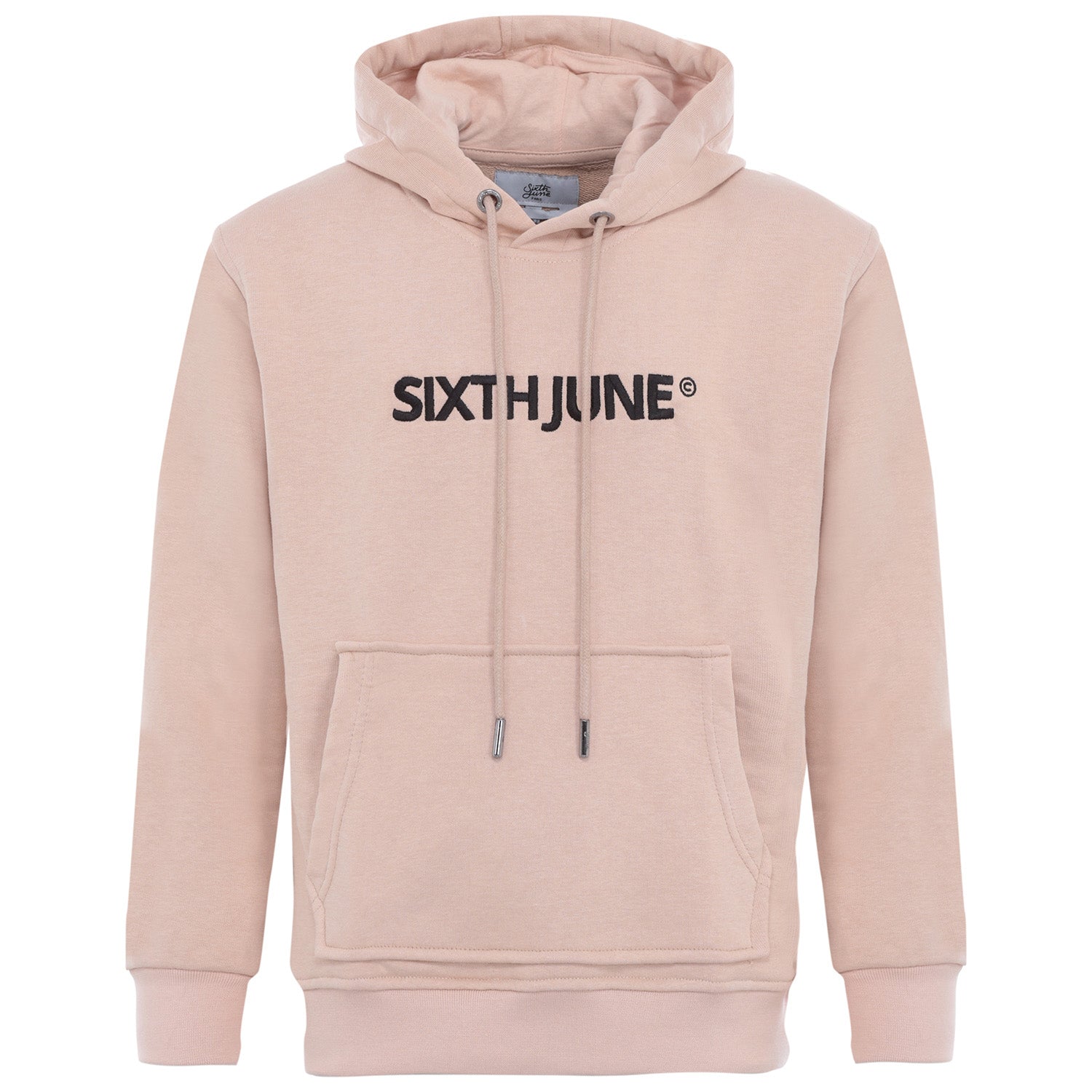 Sixth June - Sweat capuche logo brodé junior Beige