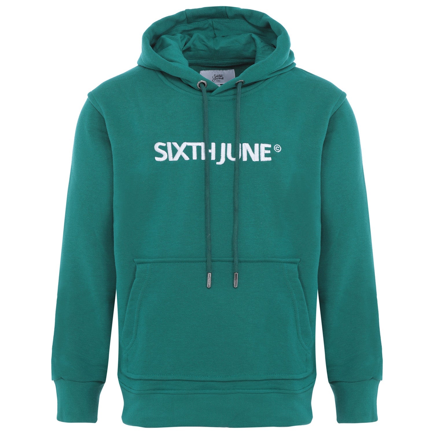 Sixth June - Sweat capuche logo brodé junior Vert