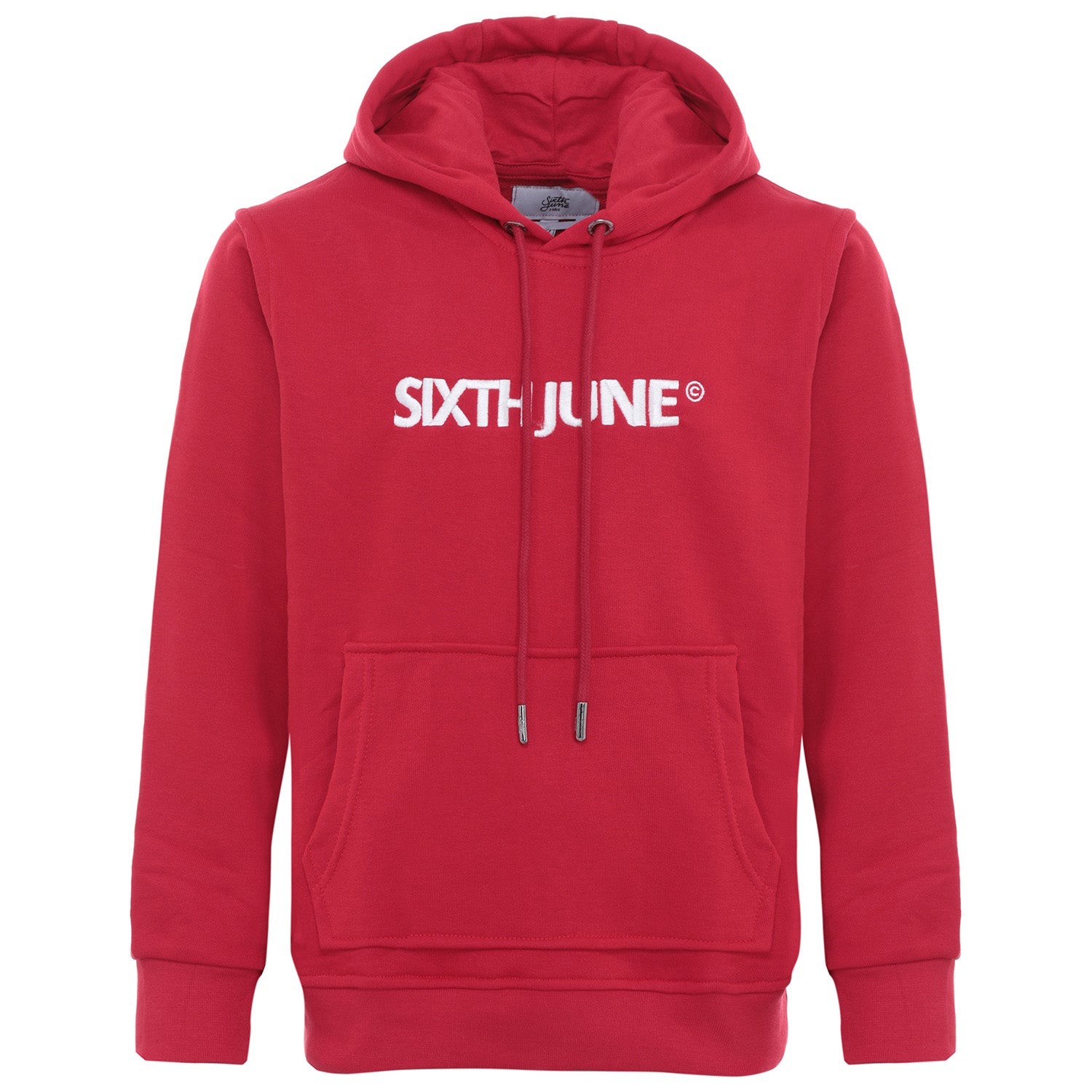 Sixth June - Sweat capuche logo brodé junior Rouge