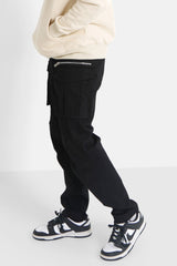 Sixth June - Pantalon poches cargo zip Noir
