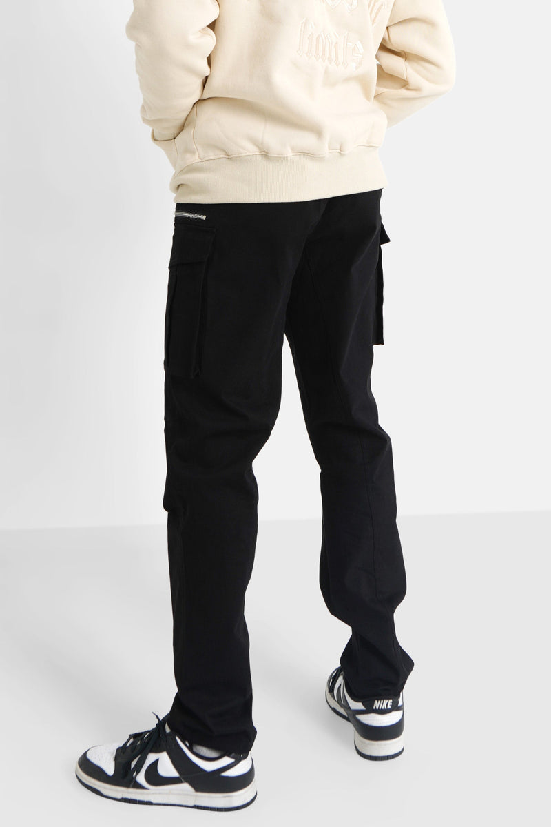 Sixth June - Pantalon poches cargo zip Noir