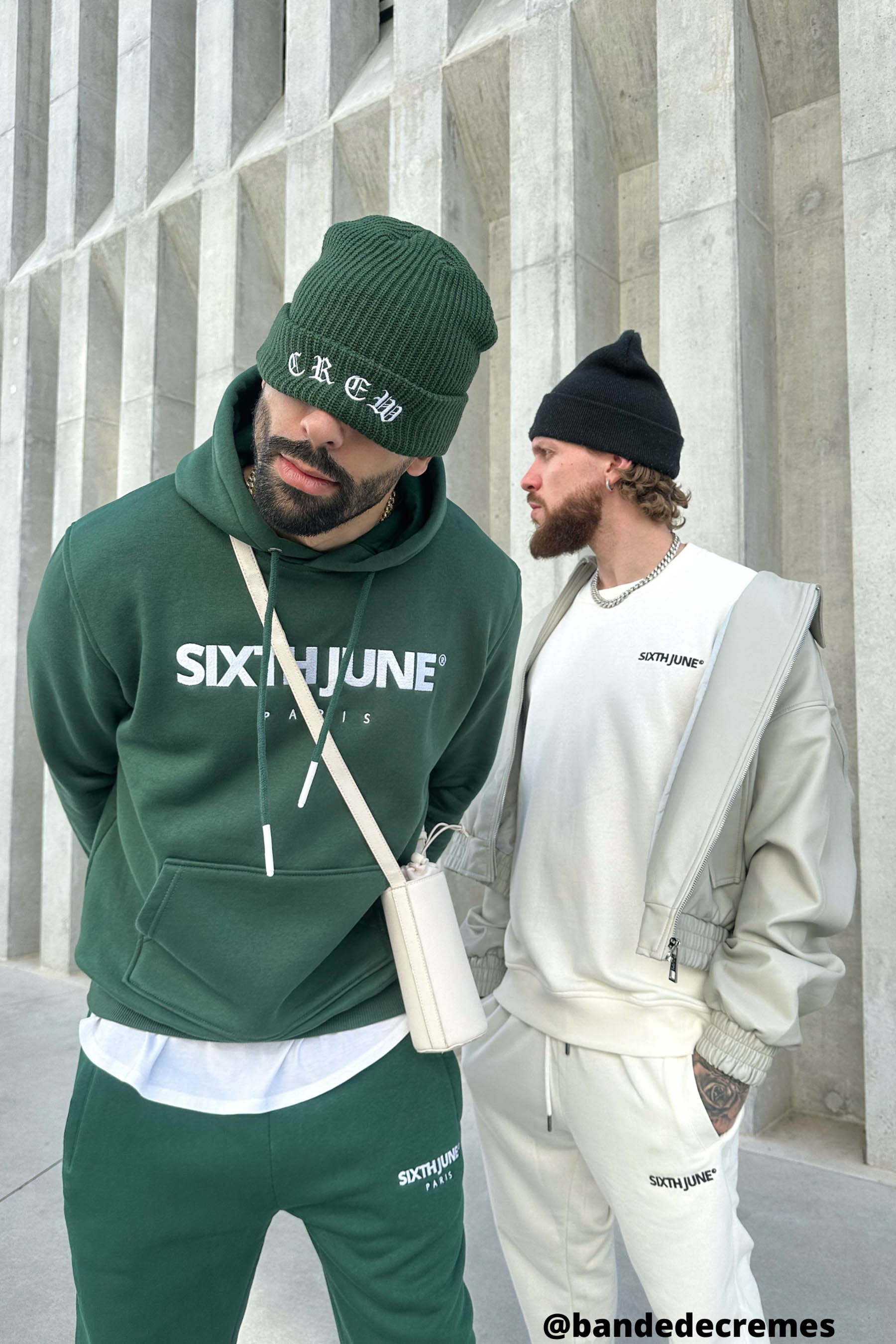 Bonnet brodé Crew Vert