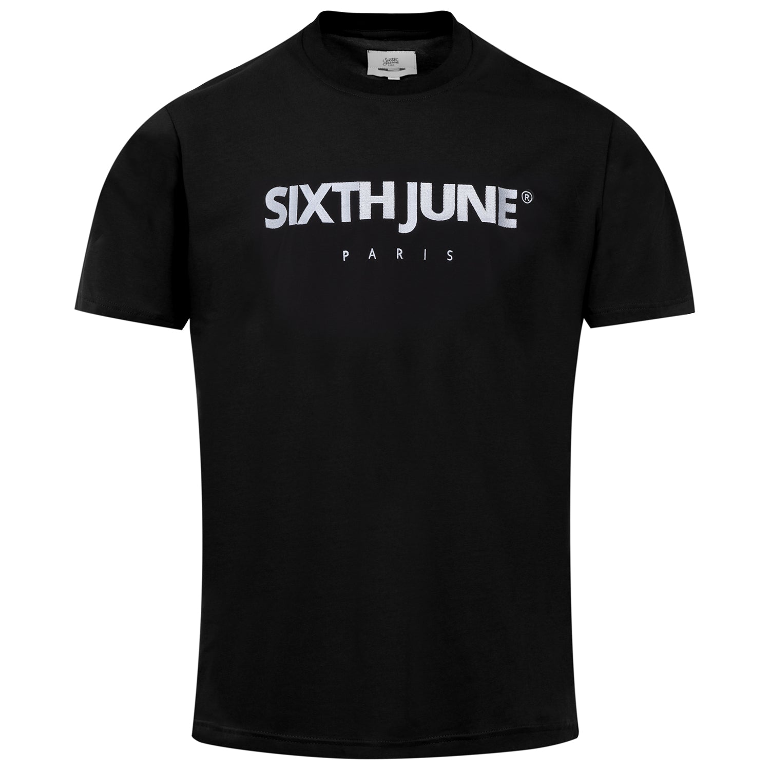 Sixth June - T-shirt broderie logo Paris Noir