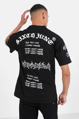 Printed gothic t-shirt Black