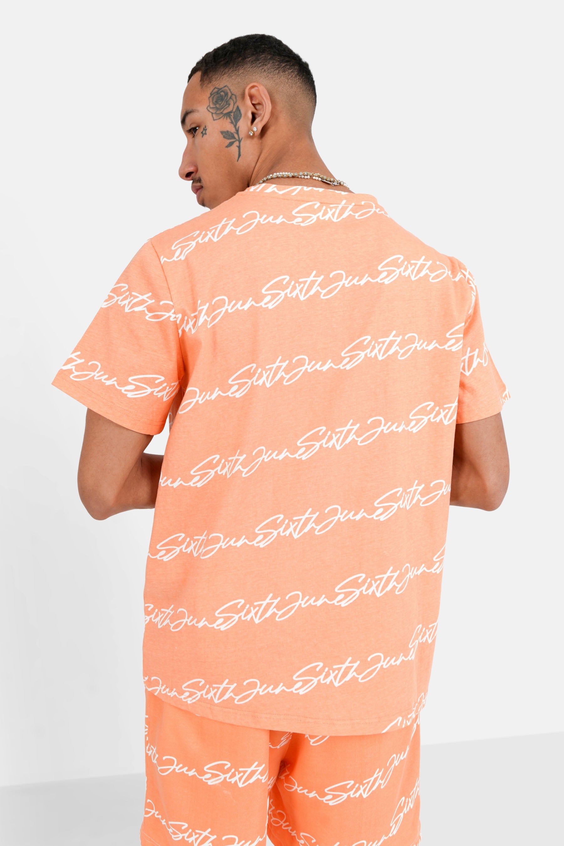 T-shirt logo signature Orange